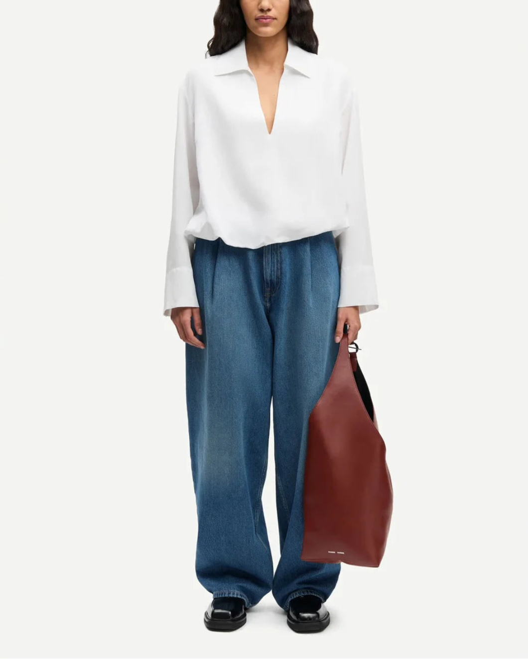 SAMSOE SAMSOE Sadaphne Shirt white on figure front