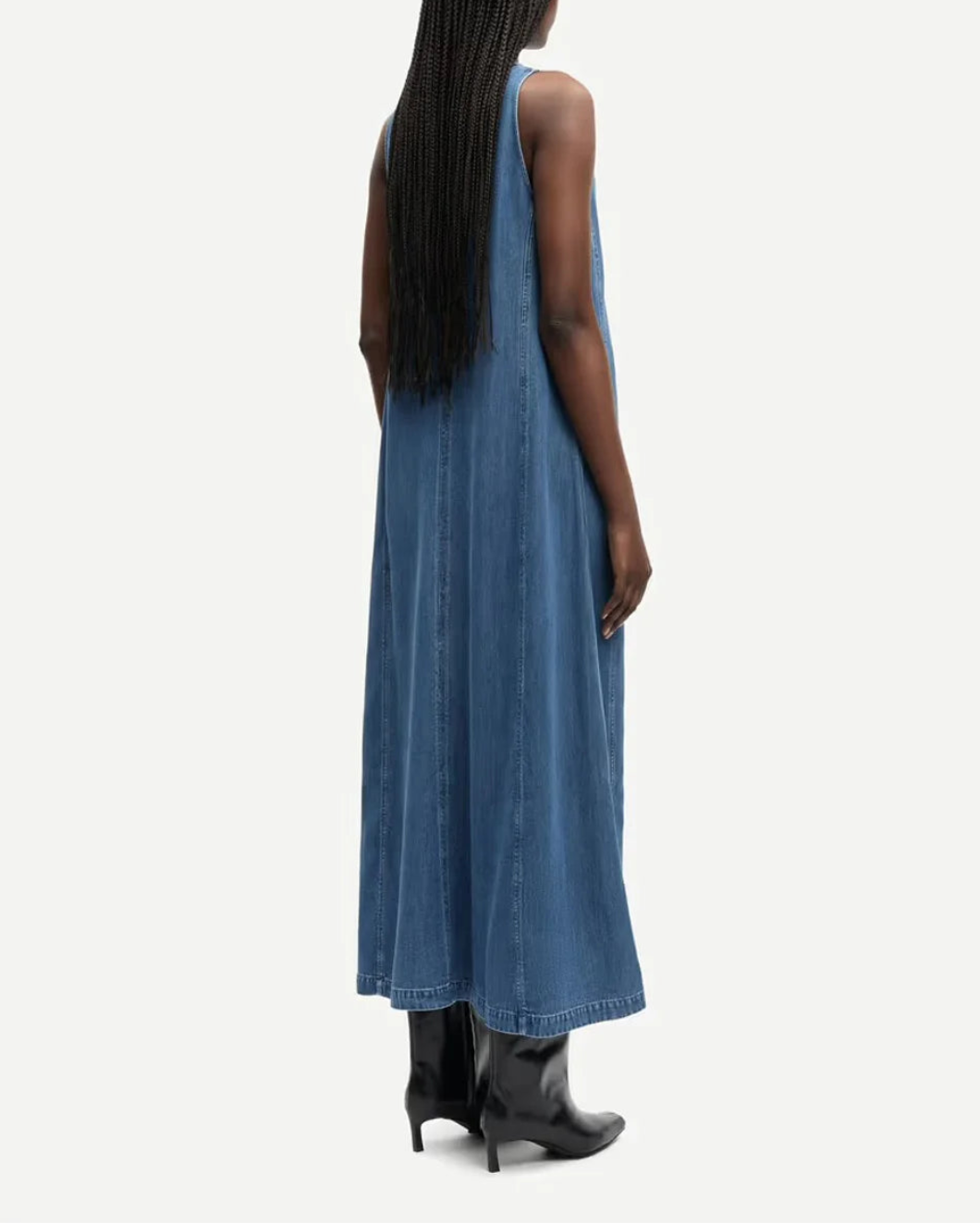 SAMSOE SAMSOE Saskylar dress denim blue on figure back