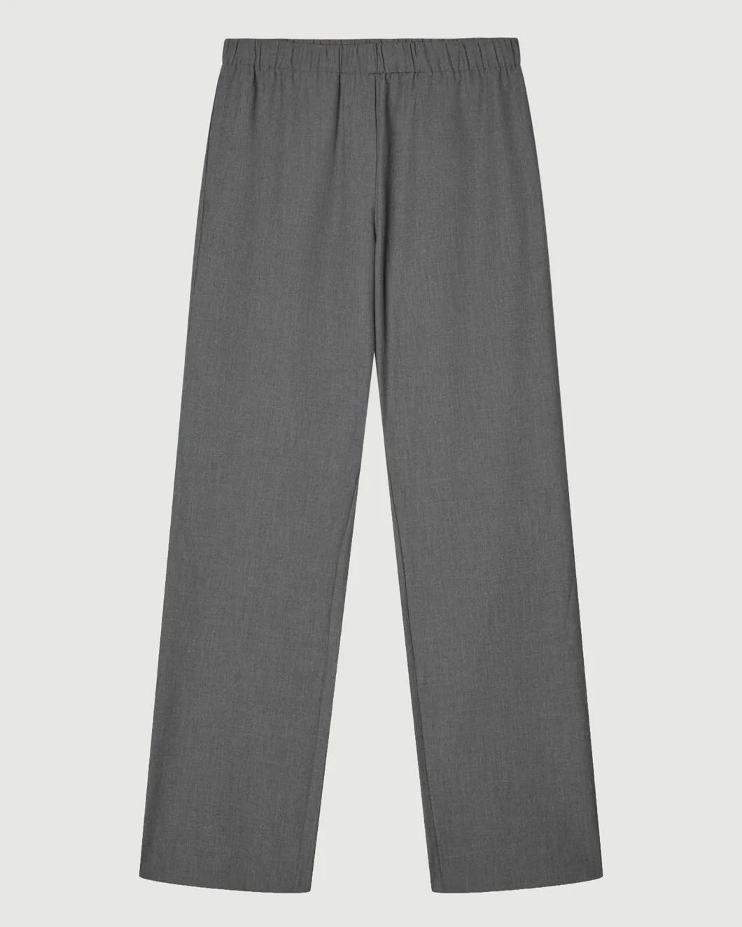 SAMSOE SAMSOE Sahoys Straight Trousers grey mel isolated