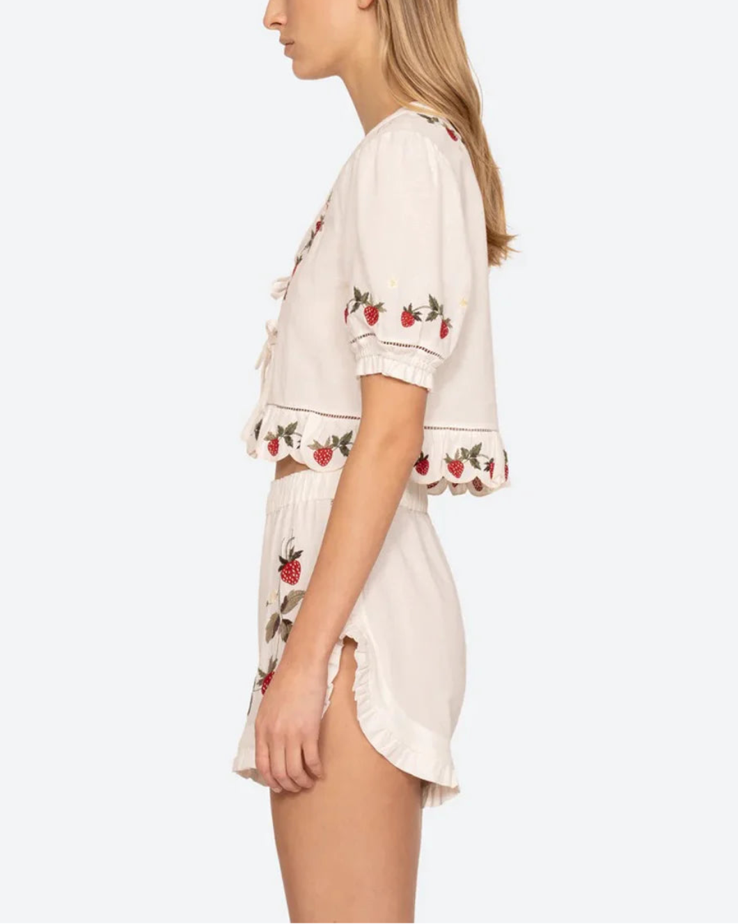SEA NY bindi strawberry top on figure side