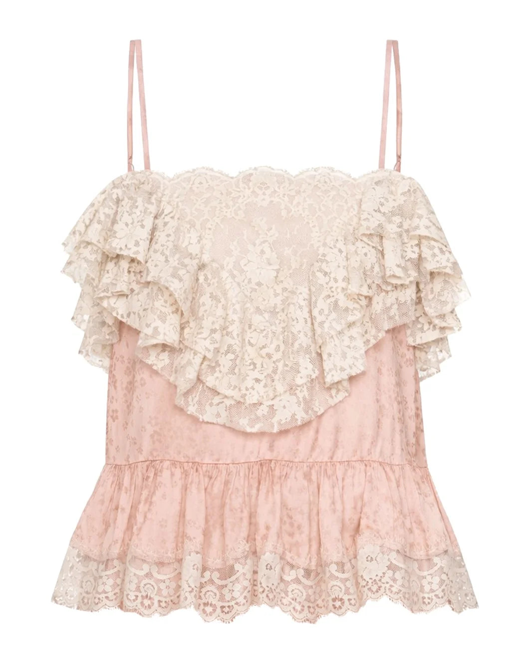 SEA NY ethel camisole pink front isolated