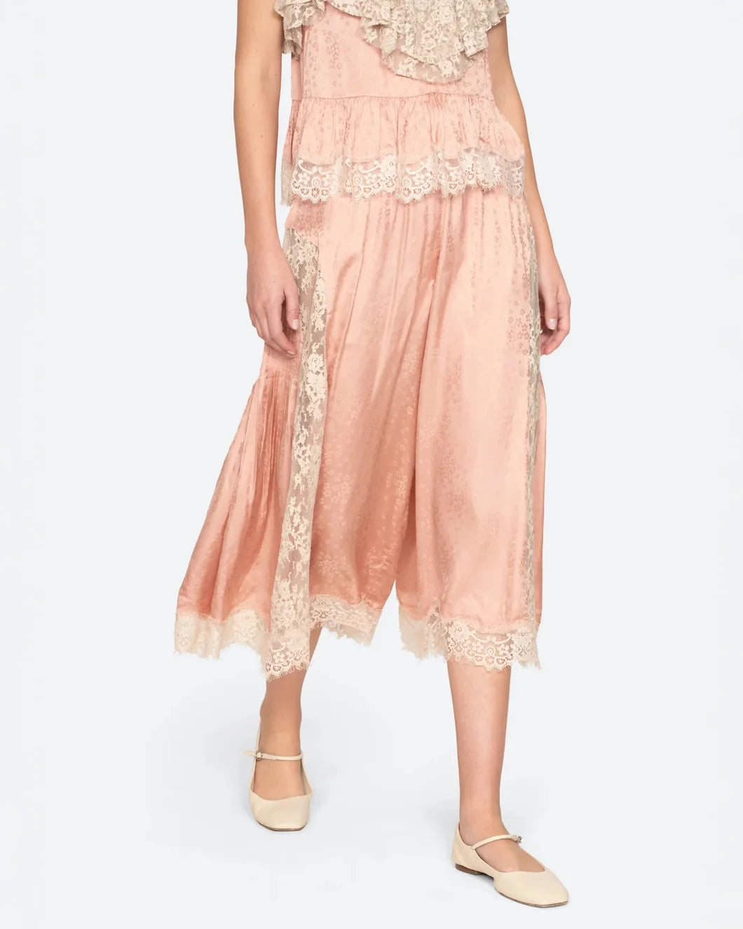 SEA NY ethel pants pink on figure front