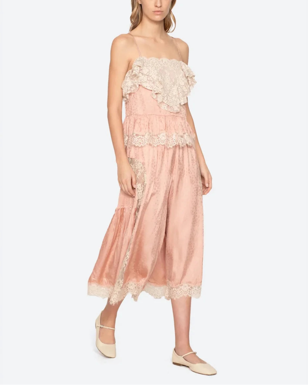 SEA NY ethel pants pink on figure front