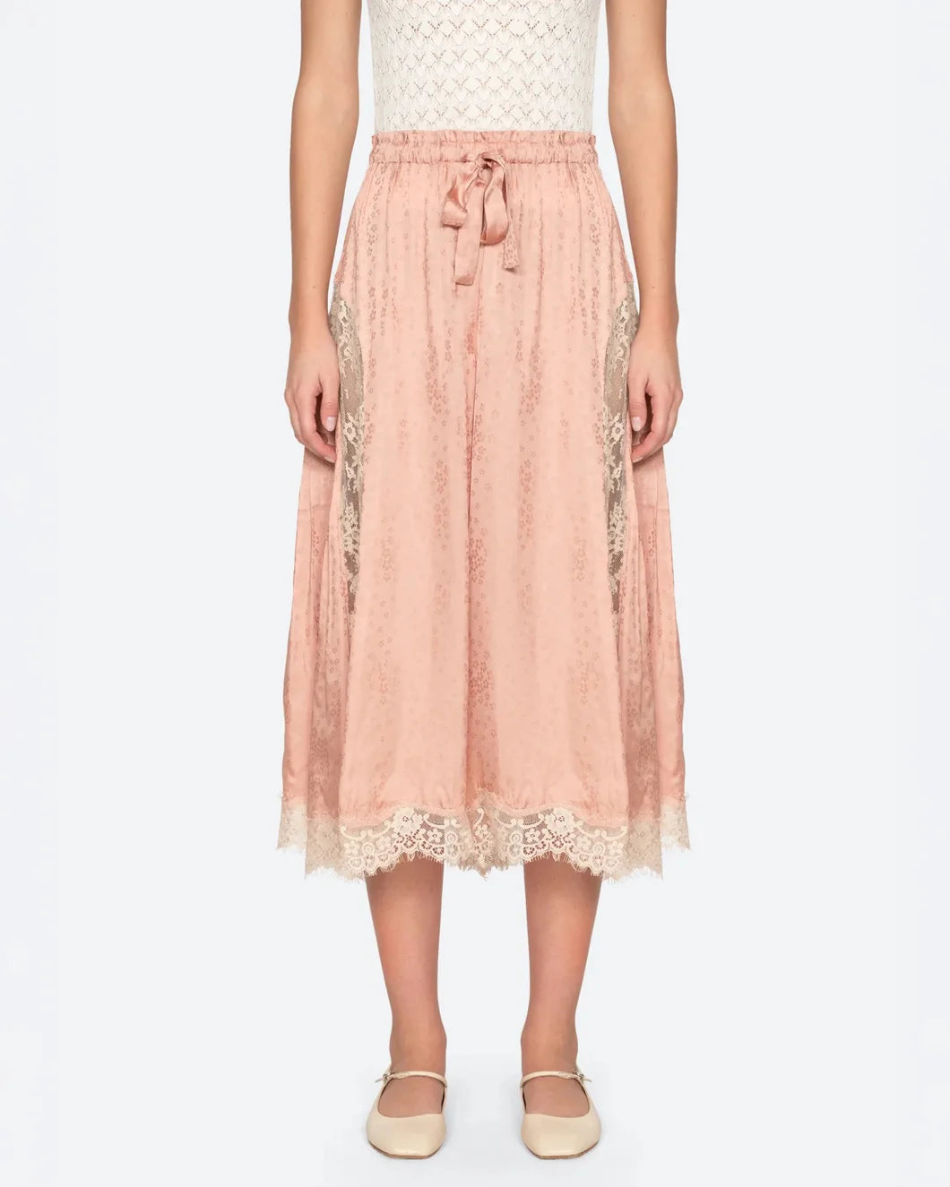 SEA NY ethel pants pink on figure front