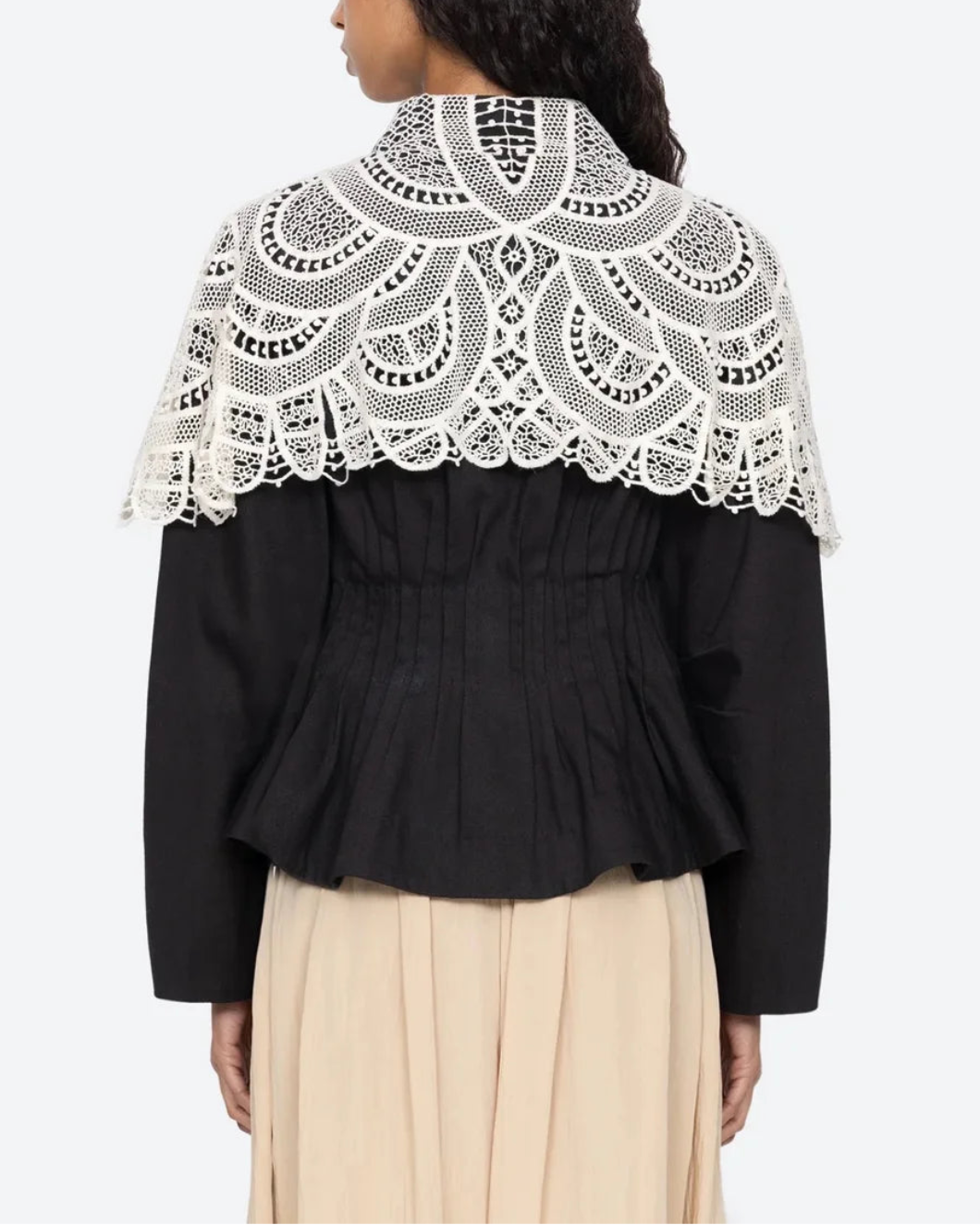 SEA NY alina jacket black on figure back
