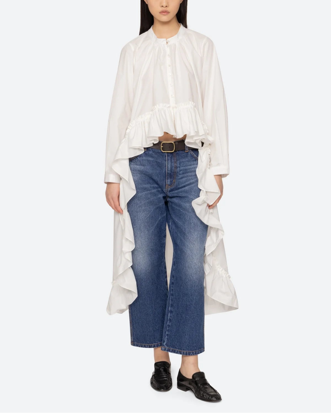 SEA NY solene top cream on figure front