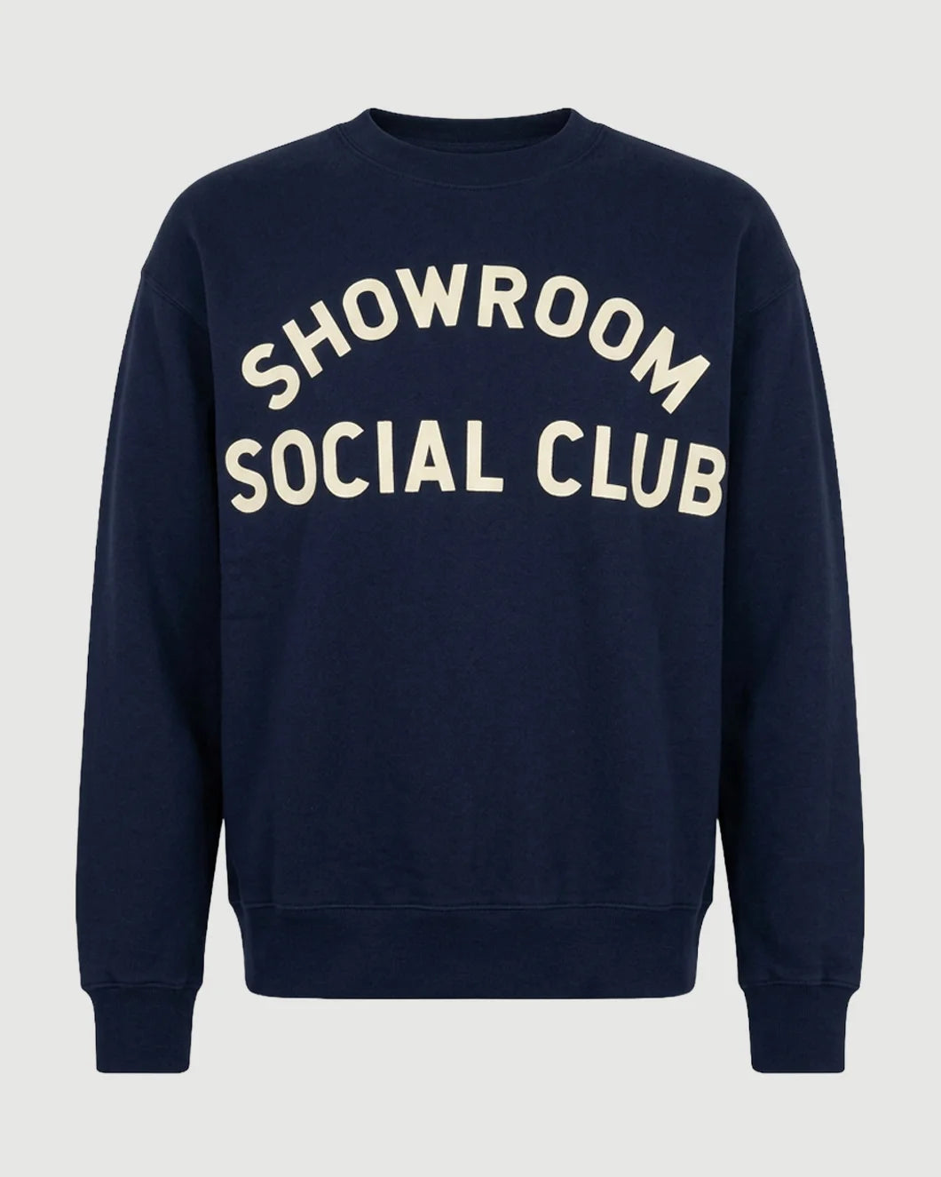SHOWROOM SOCIAL CLUB sweatshirt navy front isolated
