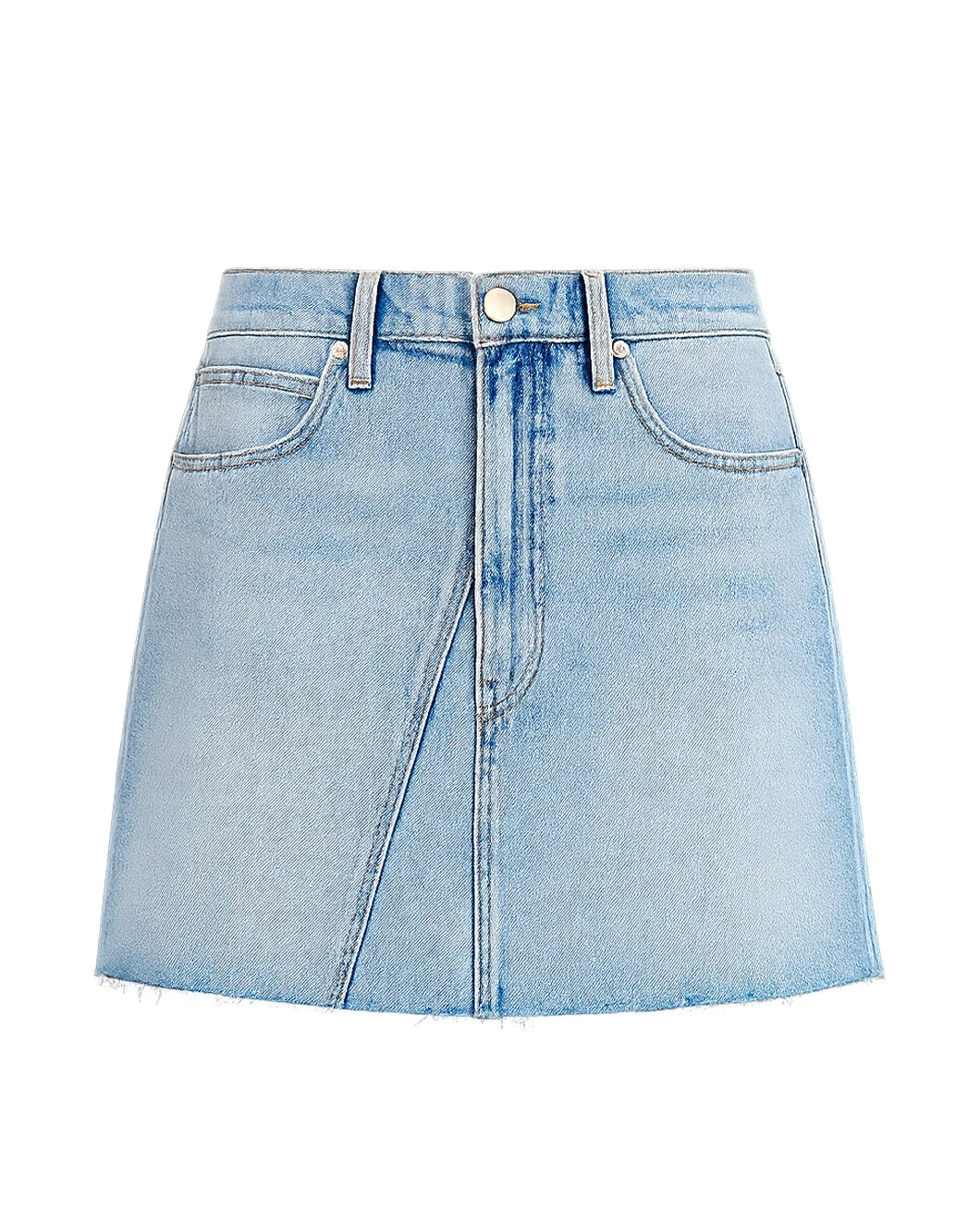 slvrlake karla skirt solo mission light wash denim blue