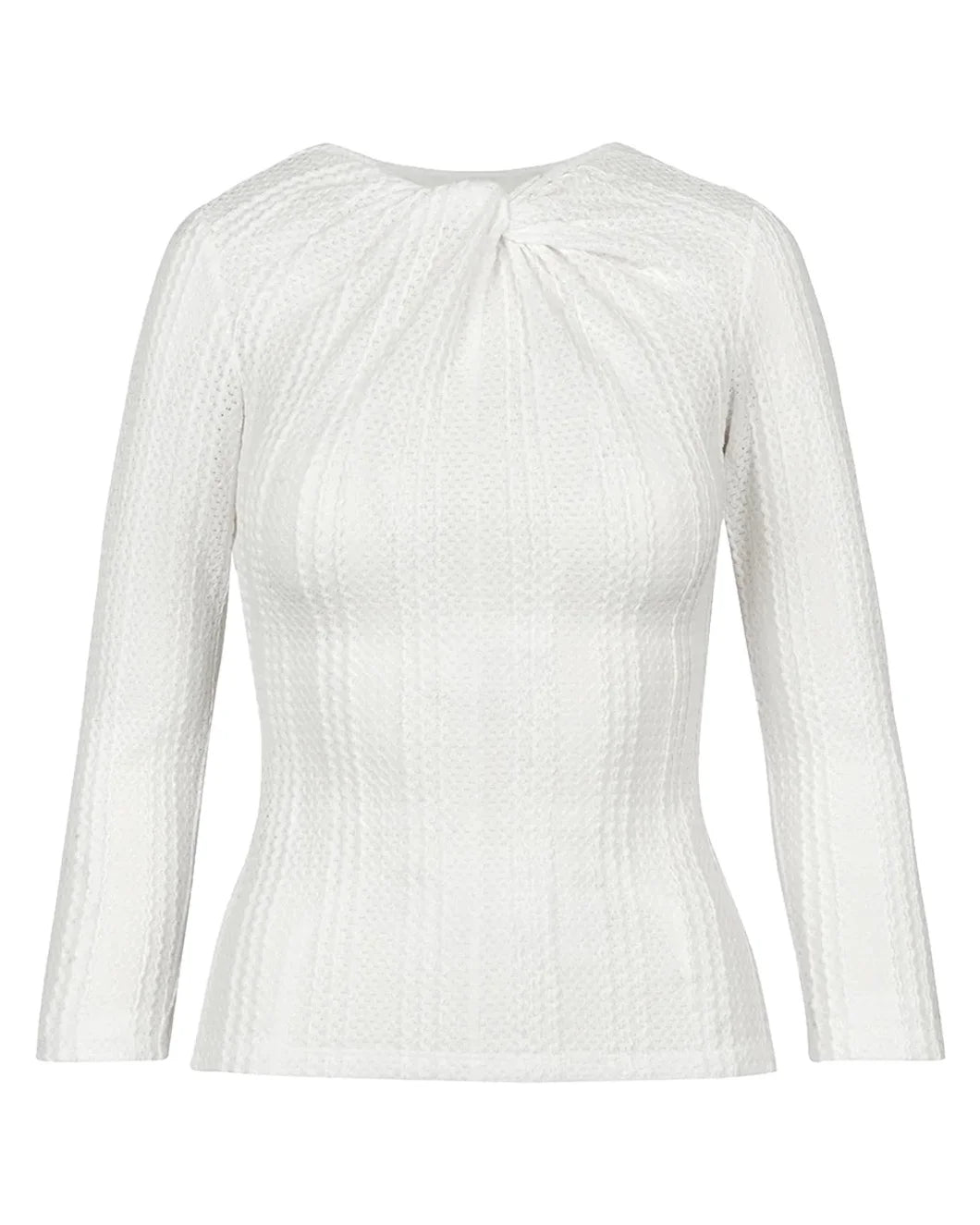 SMYTHE twist neck knit top isolated