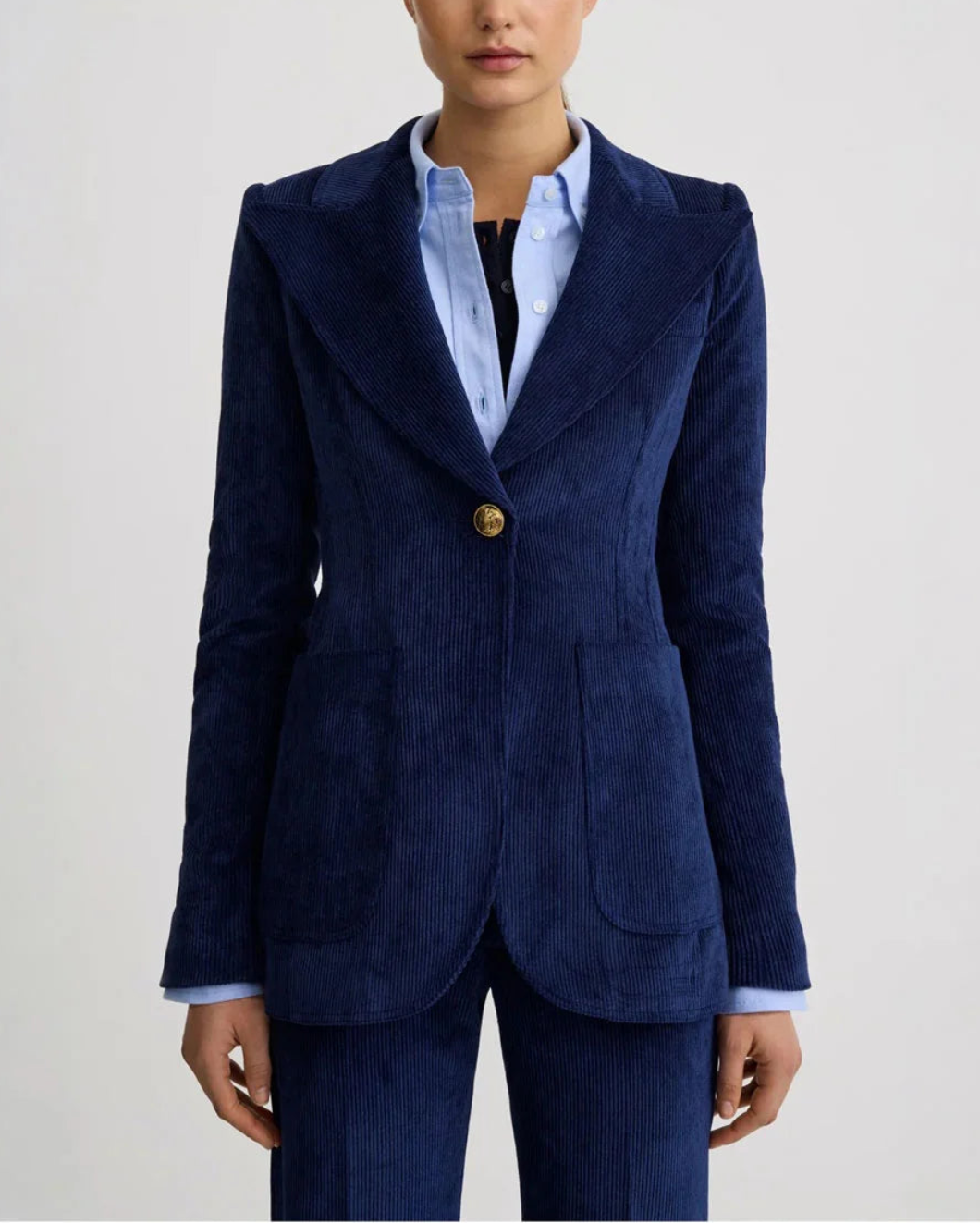 SMYTHE Patch Pocket Birkin Blazer on figure front
