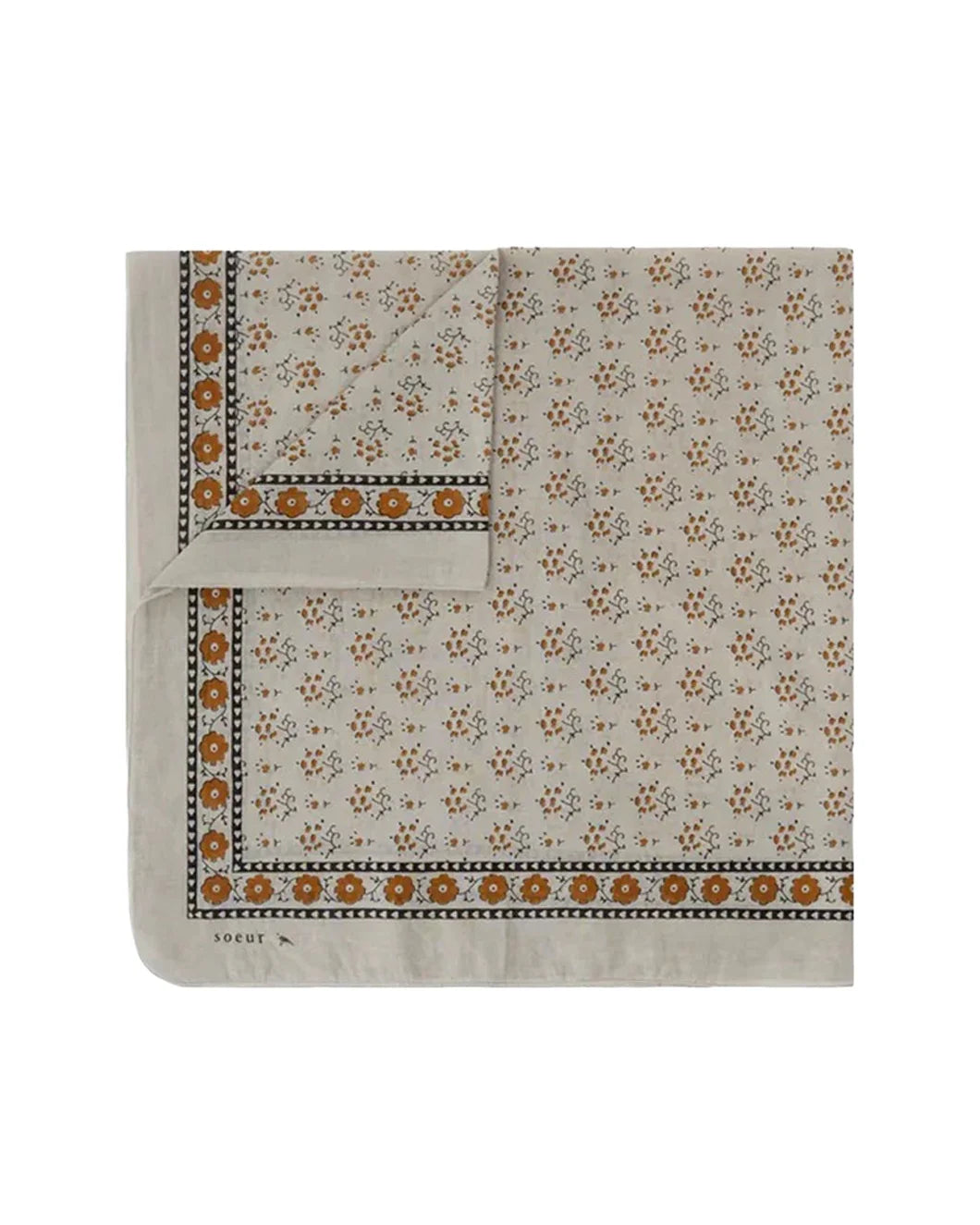 SOEUR SOEUR Classique Scarf brown/grey isolated