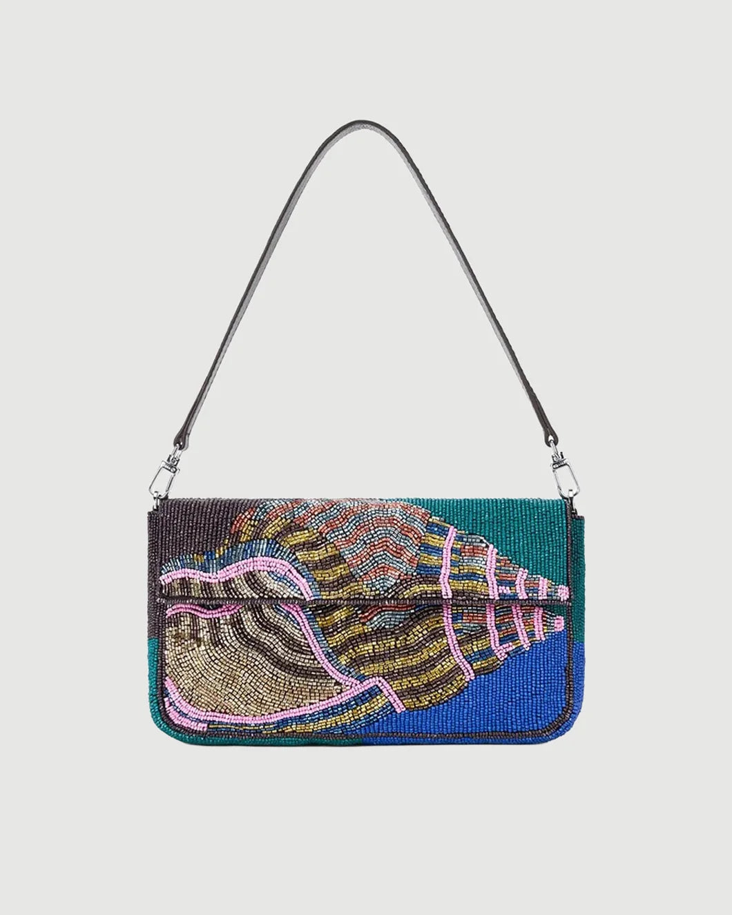 STAUD TIimmy convertable shoulder bag conch shell isolated