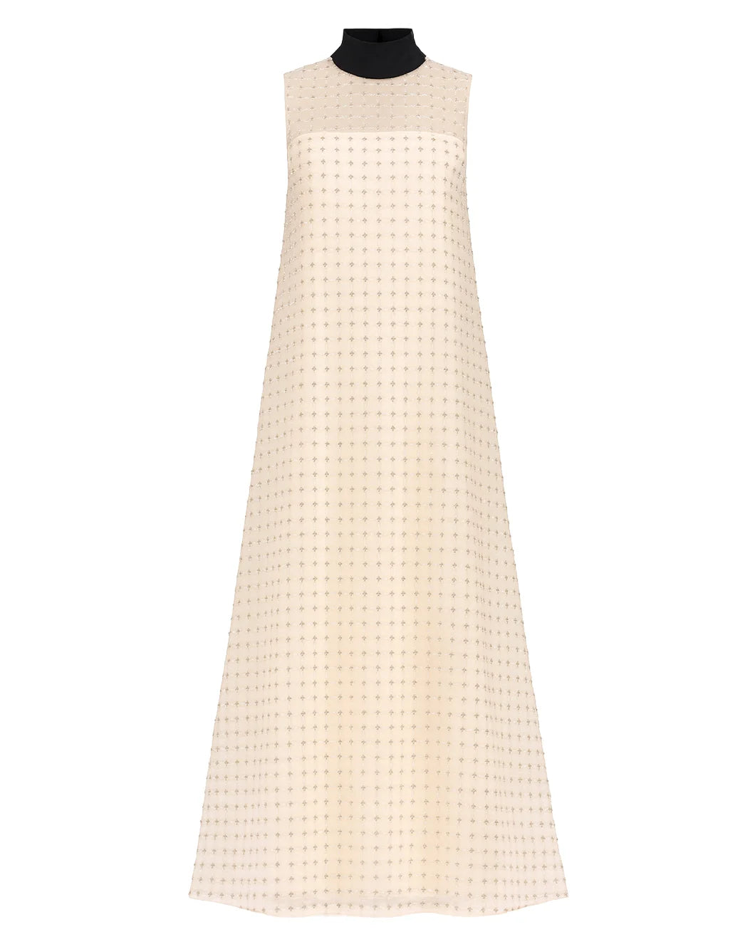 STAUD albee dress cream front isolated