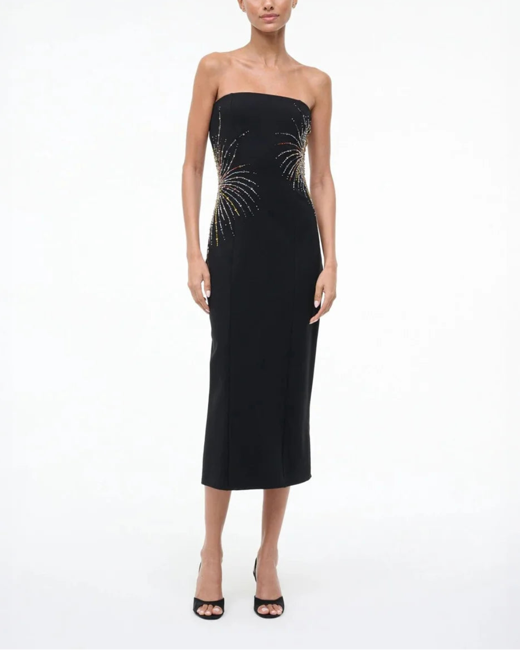 STAUD britney dress firework on figure front