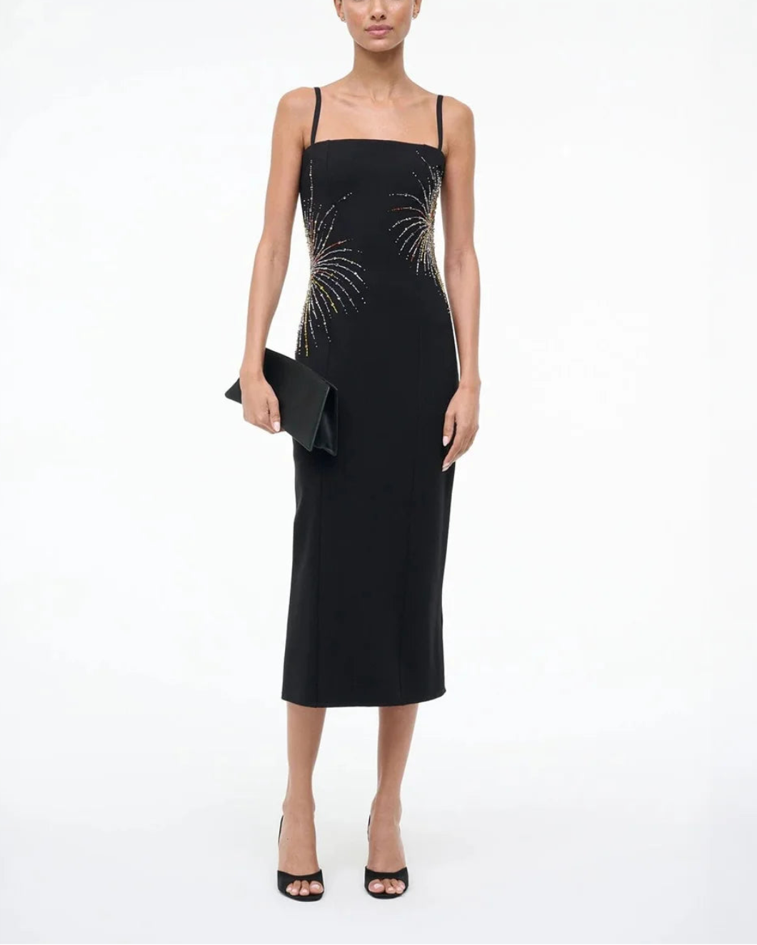 STAUD britney dress firework on figure front