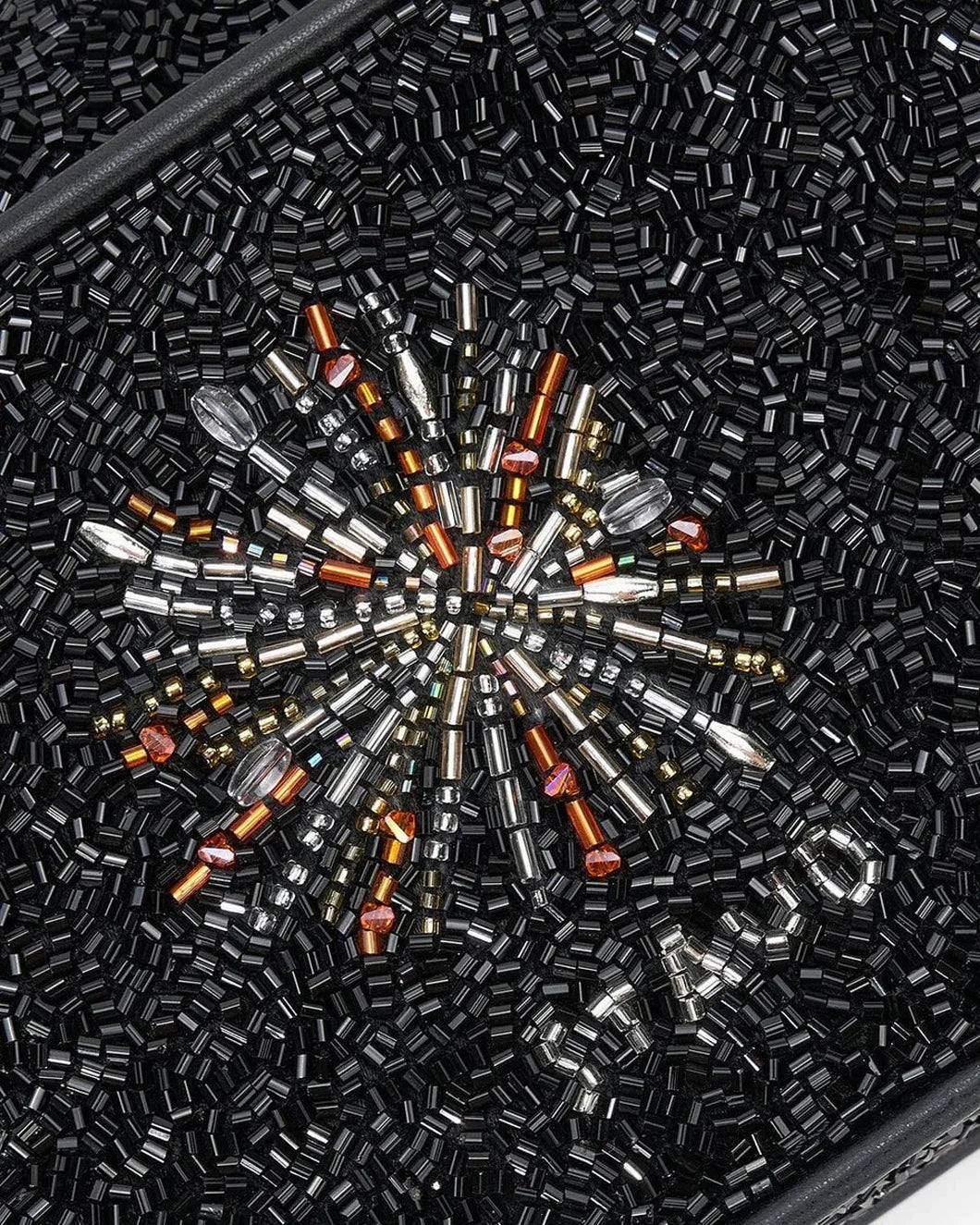 STAUD tommy beaded bag fireworks detail