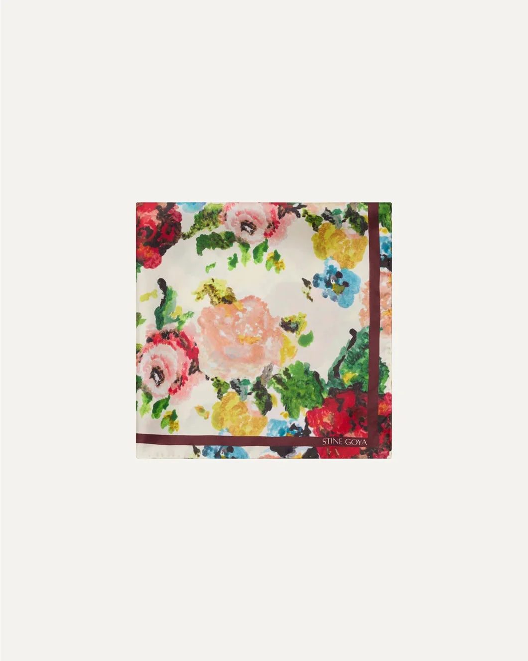 STINE GOYA Silk Scarf Ephemeral Bloom fold