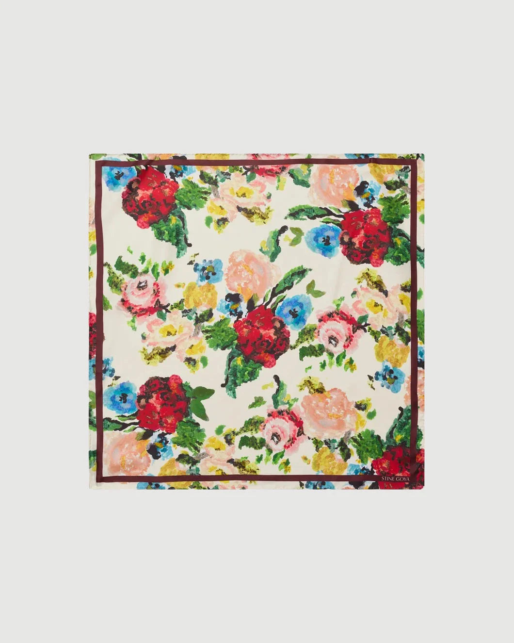STINE GOYA Silk Scarf Ephemeral Bloom isolated