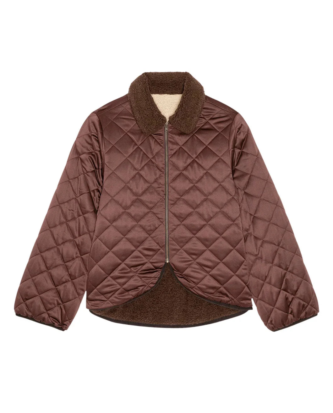 THE GREAT The Reversible Western Yoke Pasture Jacket reversed front