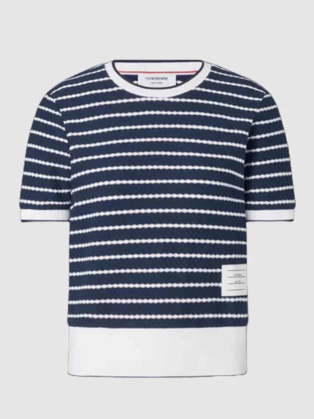 Thom Browne Jersey Stitch Short Sleeve Top | SHOWROOM