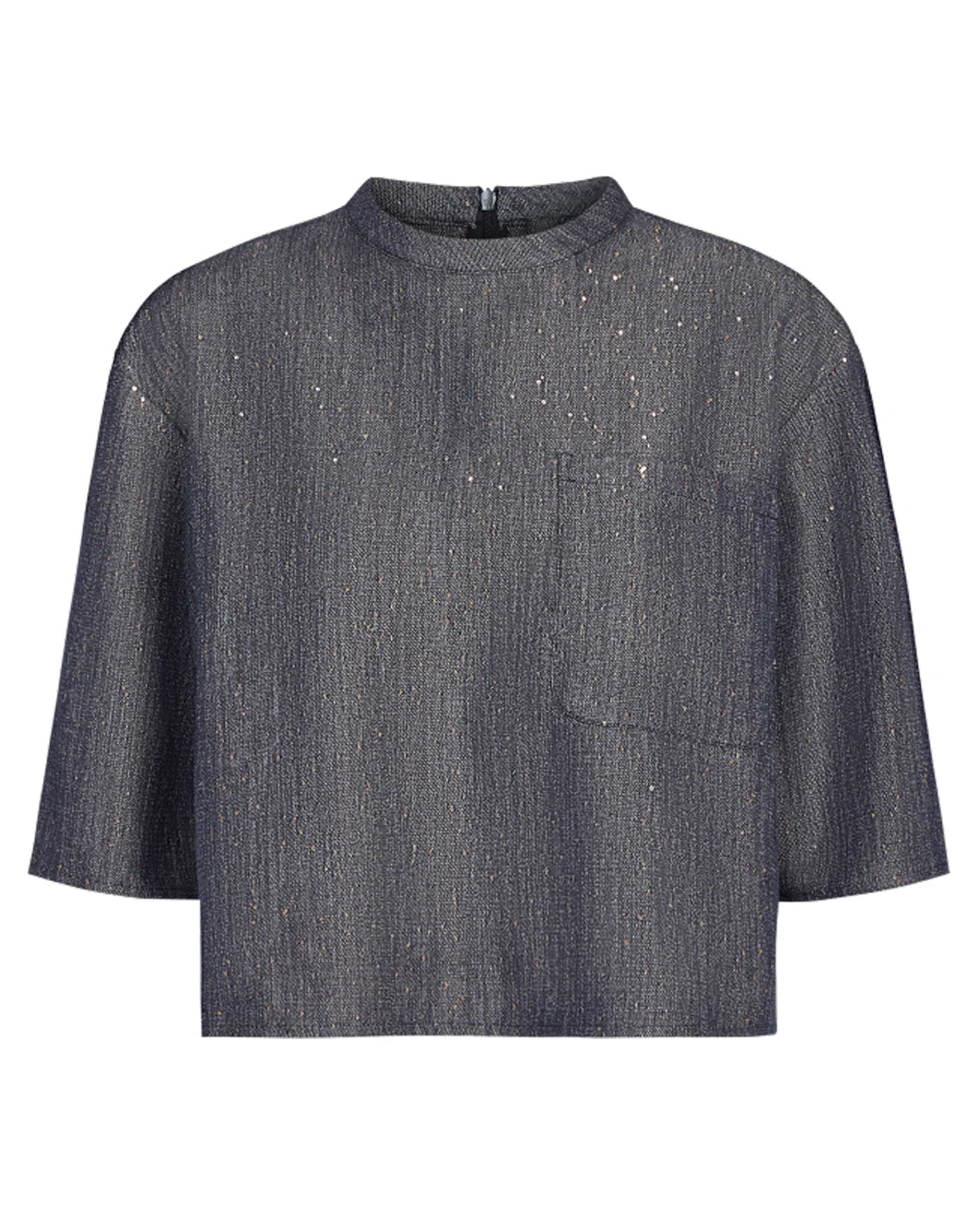 TWP ex t top medium indigo front isolated