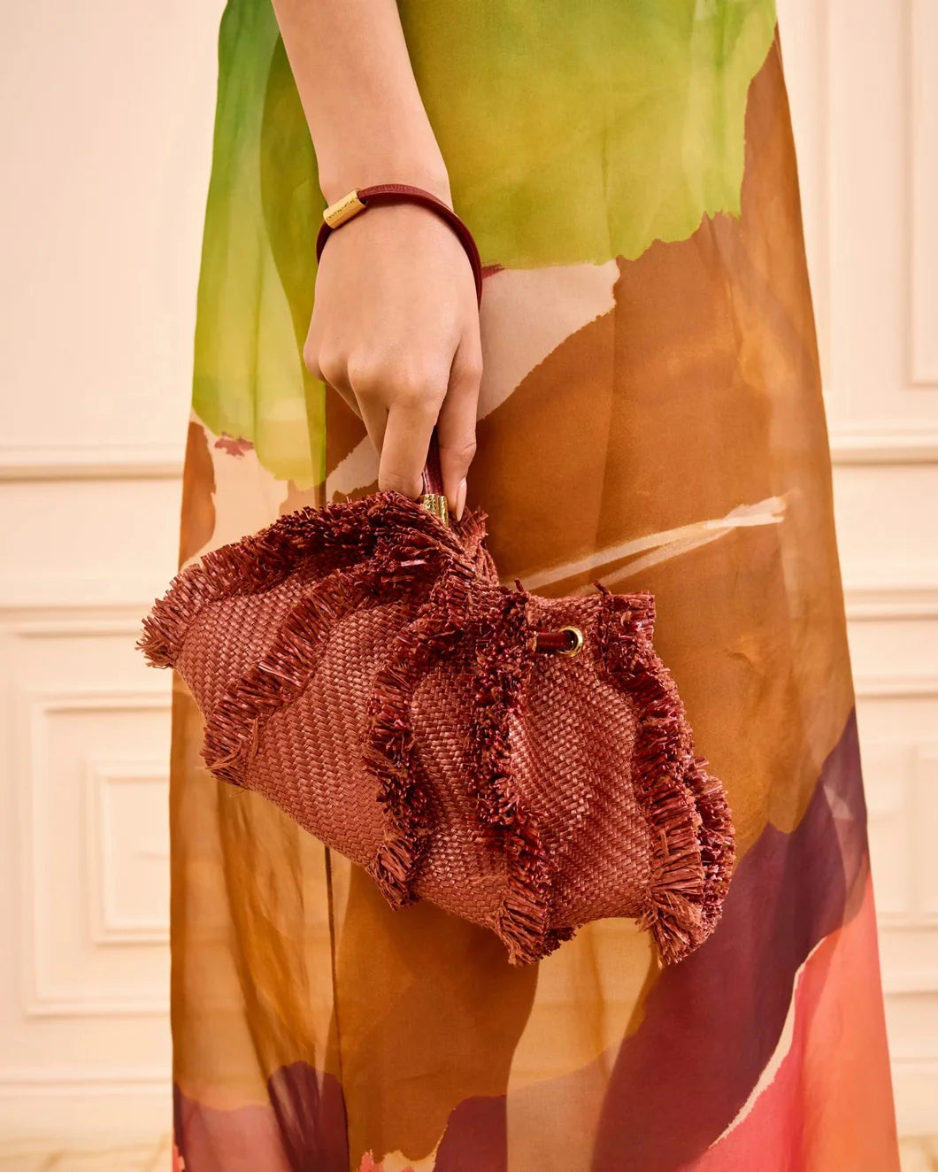 ULLA JOHNSON Charlotte Shoulder Bag Wenge on figure side 1