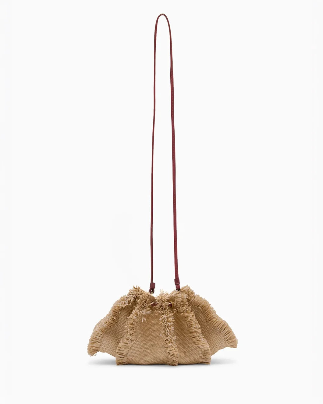 ULLA JOHNSON Adria small crossbody natural front 1