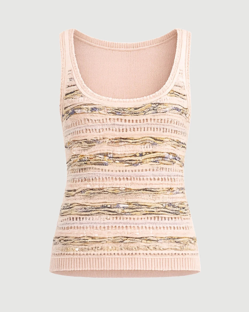 ULLA JOHNSON Alisa SS Knit Top hibiscus isolated