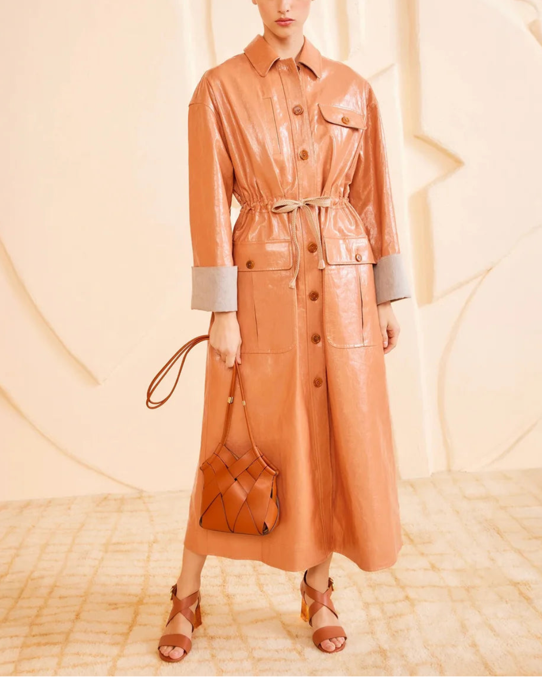 ULLA JOHNSON charlotte crossbody sierra on figure front