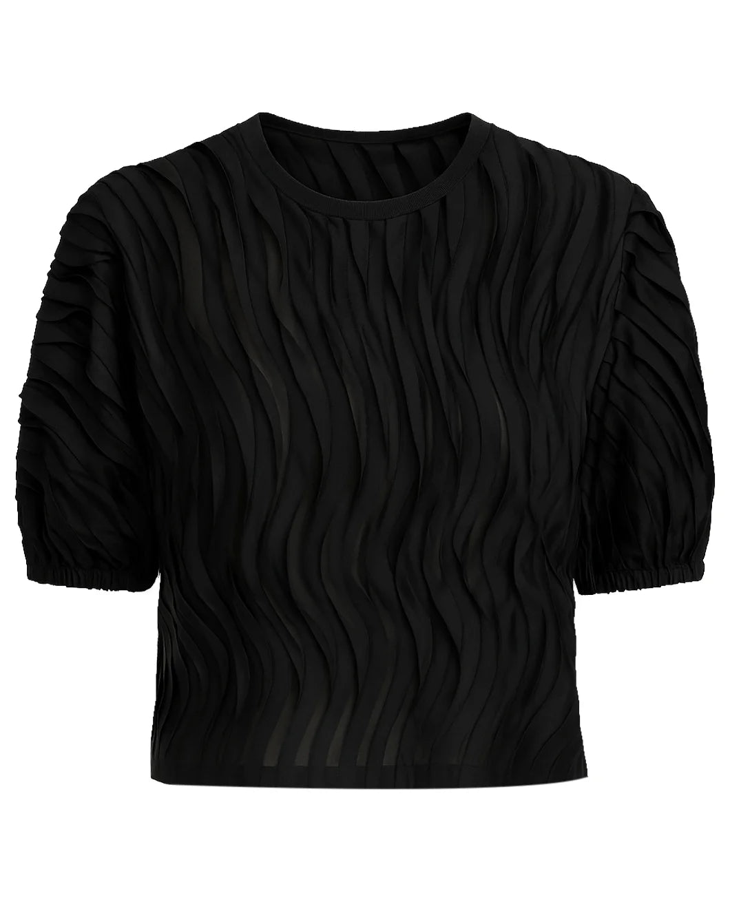 ULLA JOHNSON vayda top black front isolated