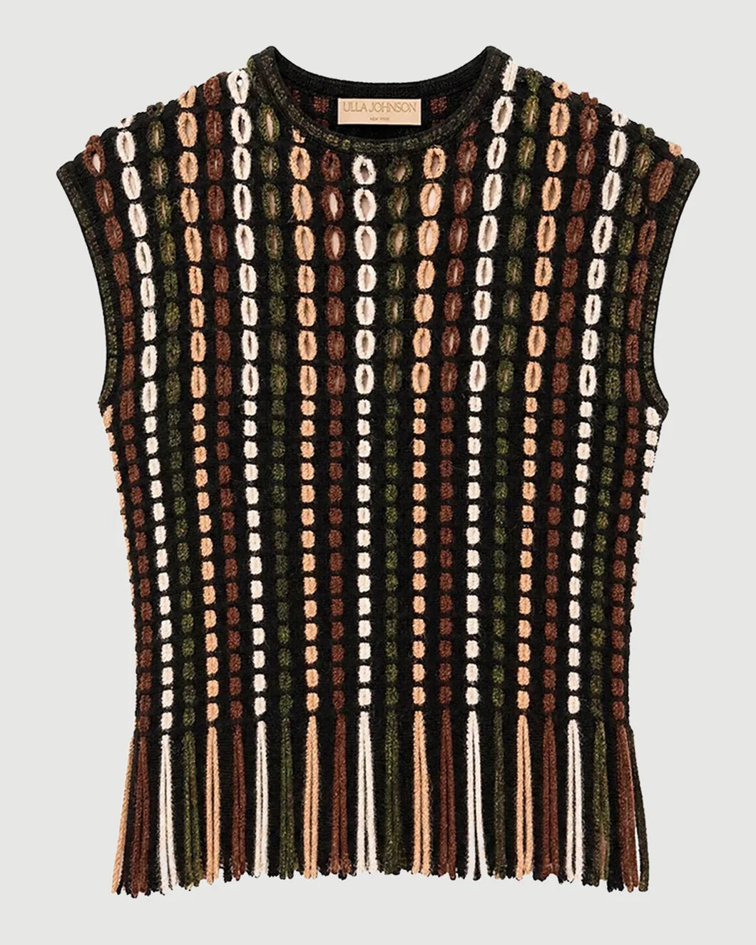 ULLA JOHNSON Natia Knit Top isolated