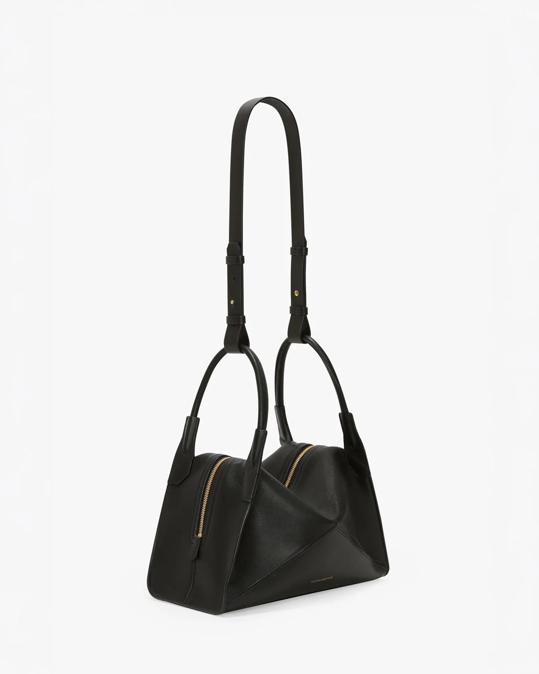 VICTORIA BECKHAM Victoria Plié Bag In Black Leather side 1