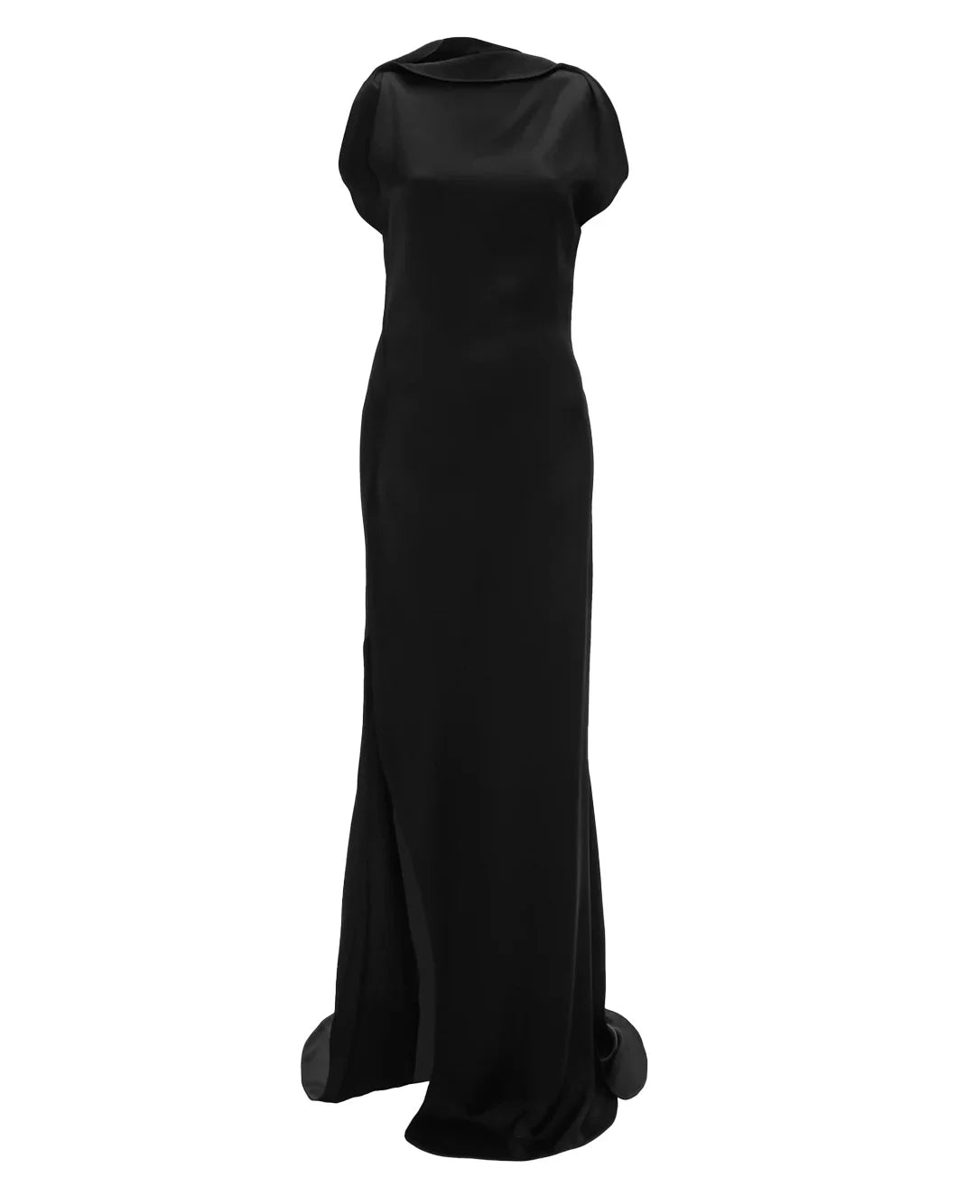 VICTORIA BECKHAM split side dress black front isolated