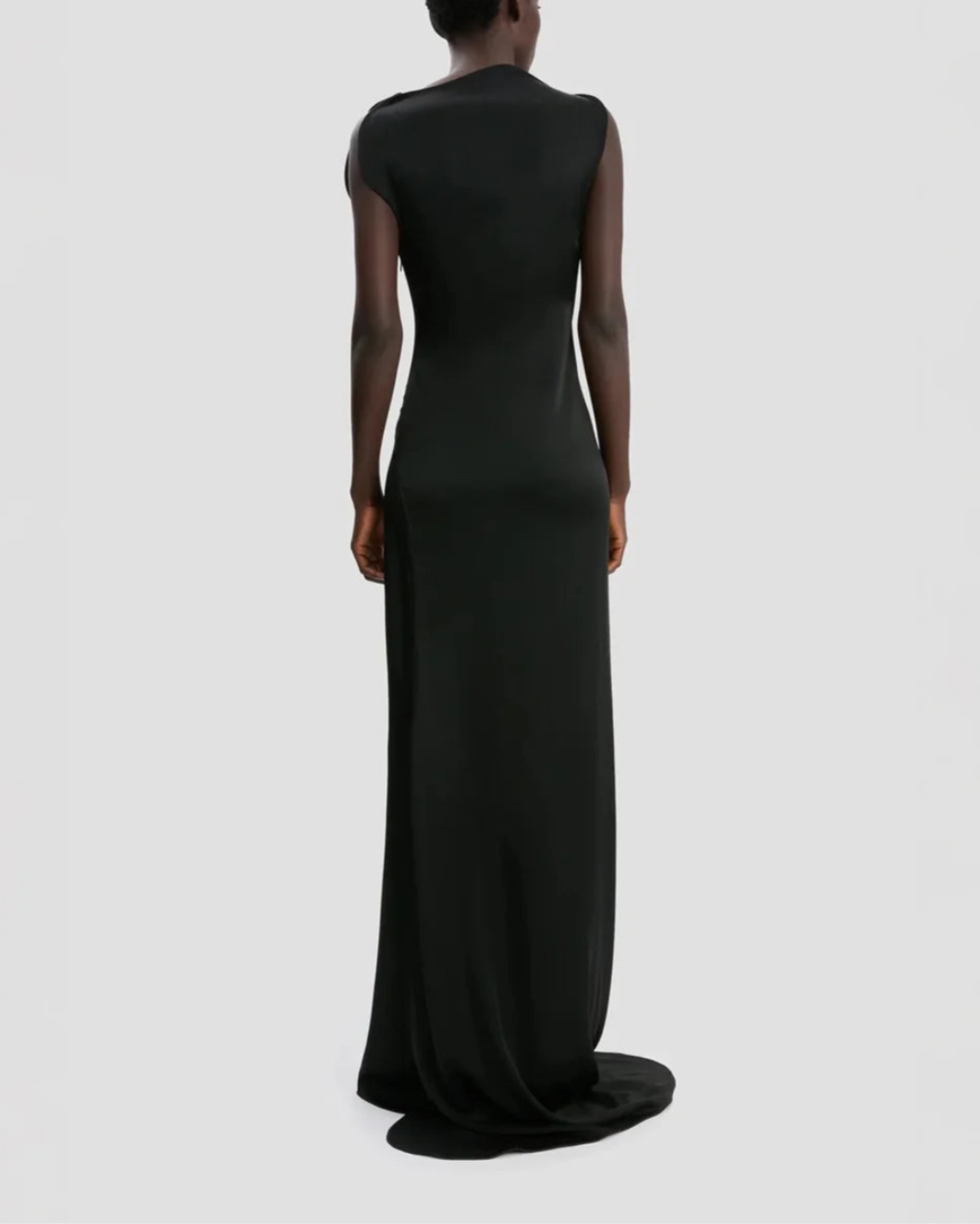 VICTORIA BECKHAM split side dress black on figure back