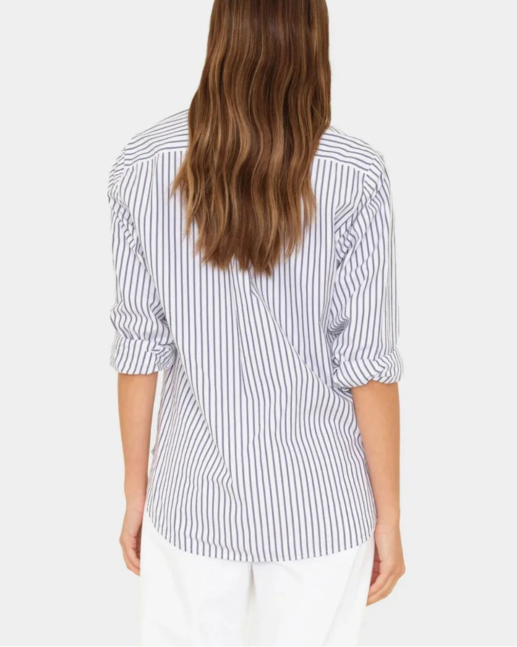 XIRENA Windy Blue Beau shirt on figure back