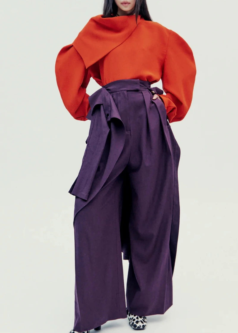 a.w.a.k.e mode draped collar top