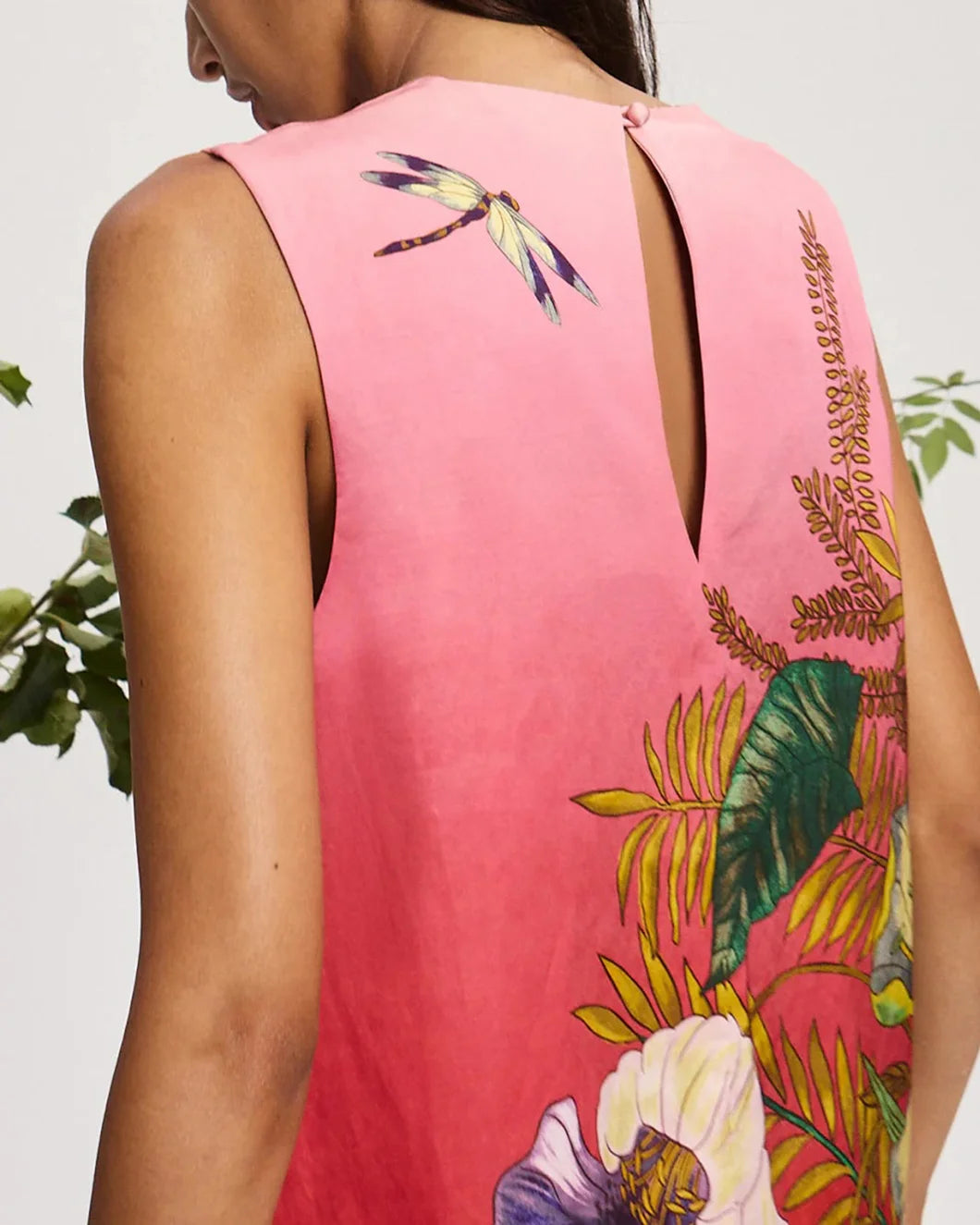 alemais Inez Mini Dress pink ombre back