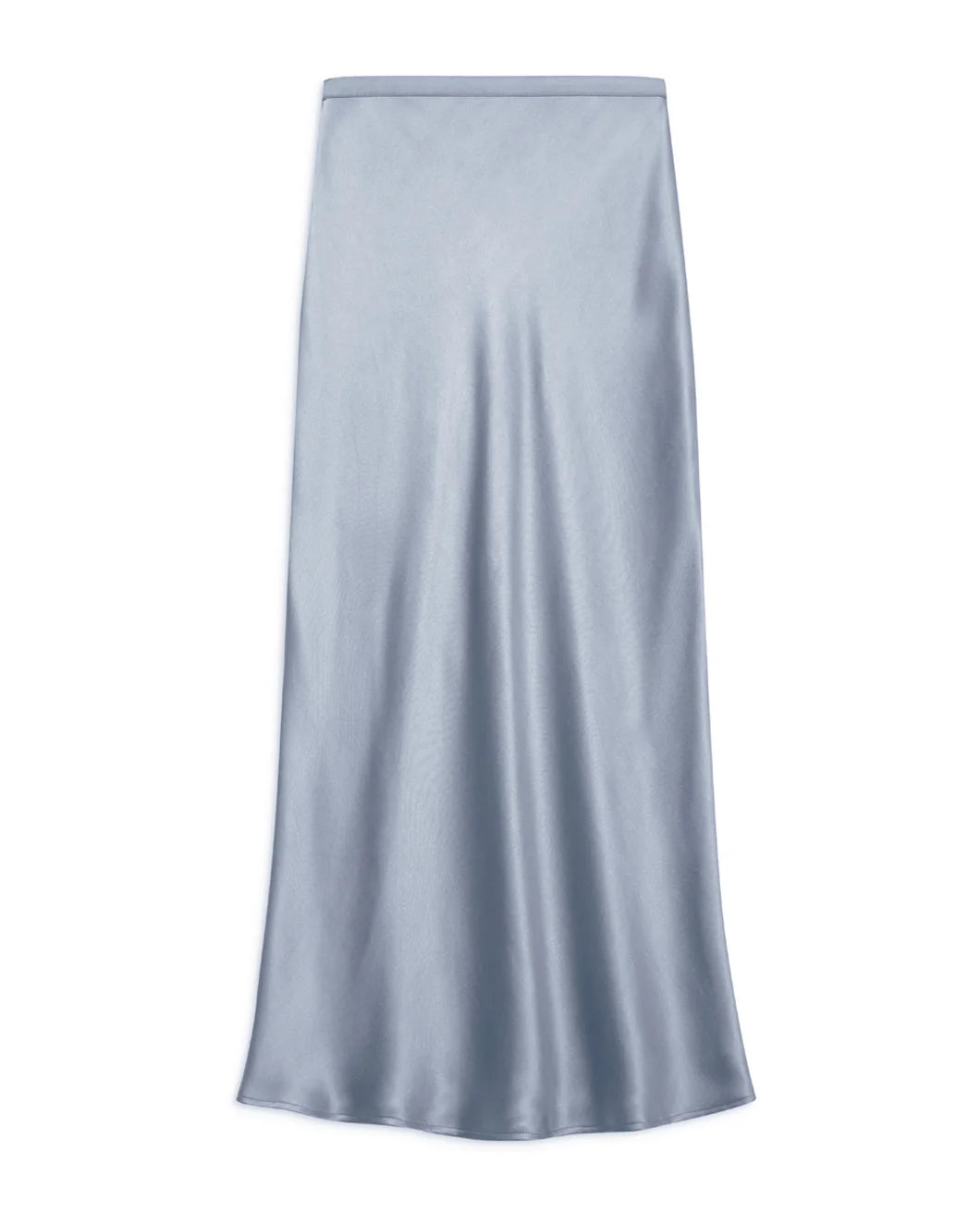 anine bing Bar Silk Skirt in Pastel Blue