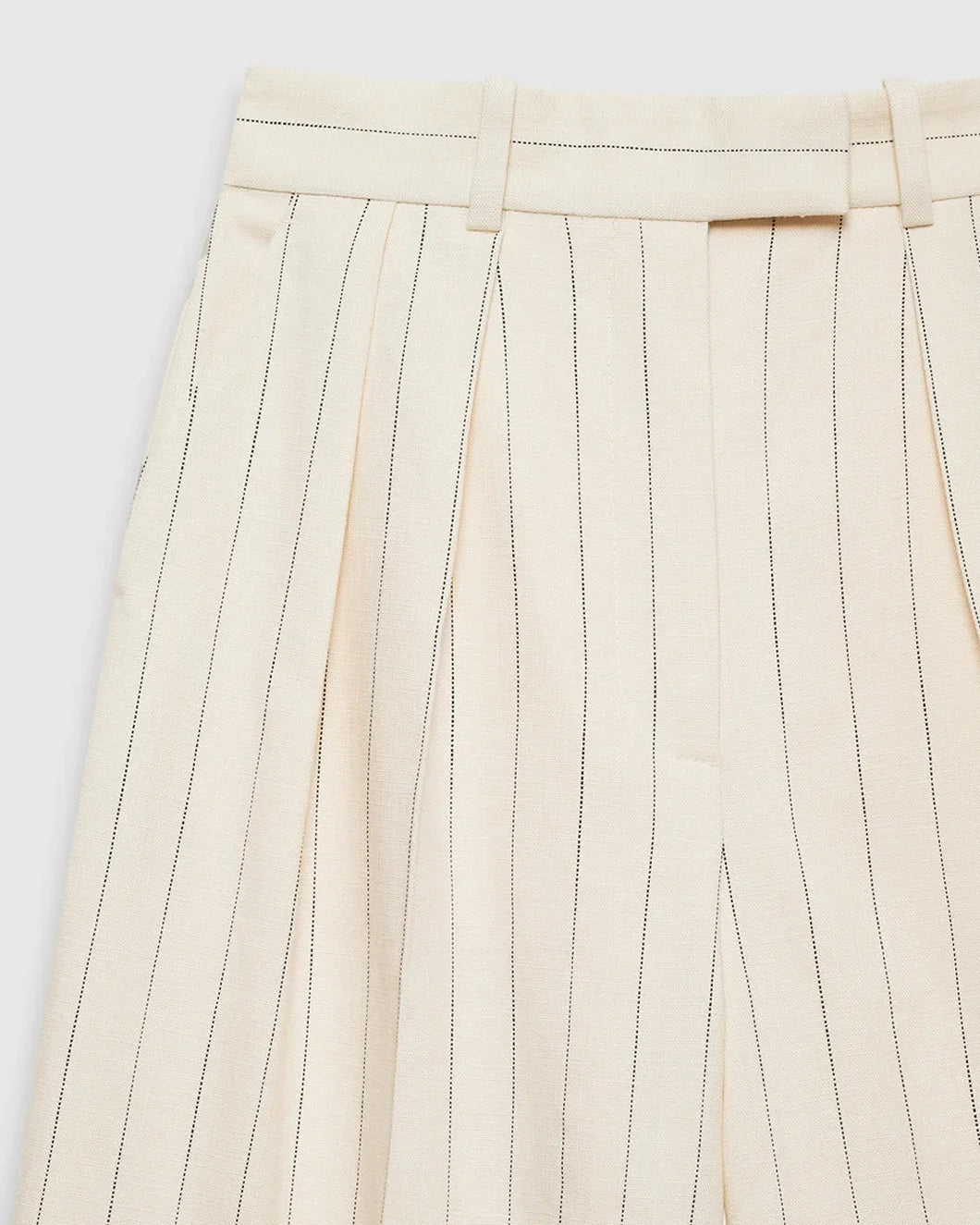 anine bing Lou Trouser Cream and Black Stripe