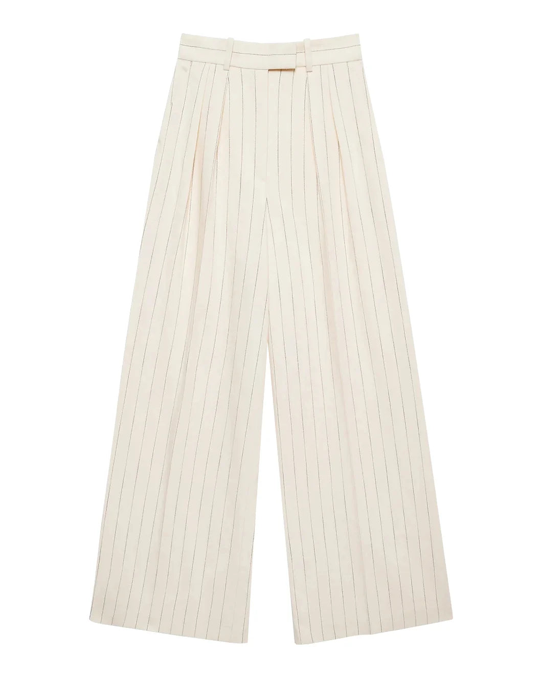 anine bing Lou Trouser Cream and Black Stripe
