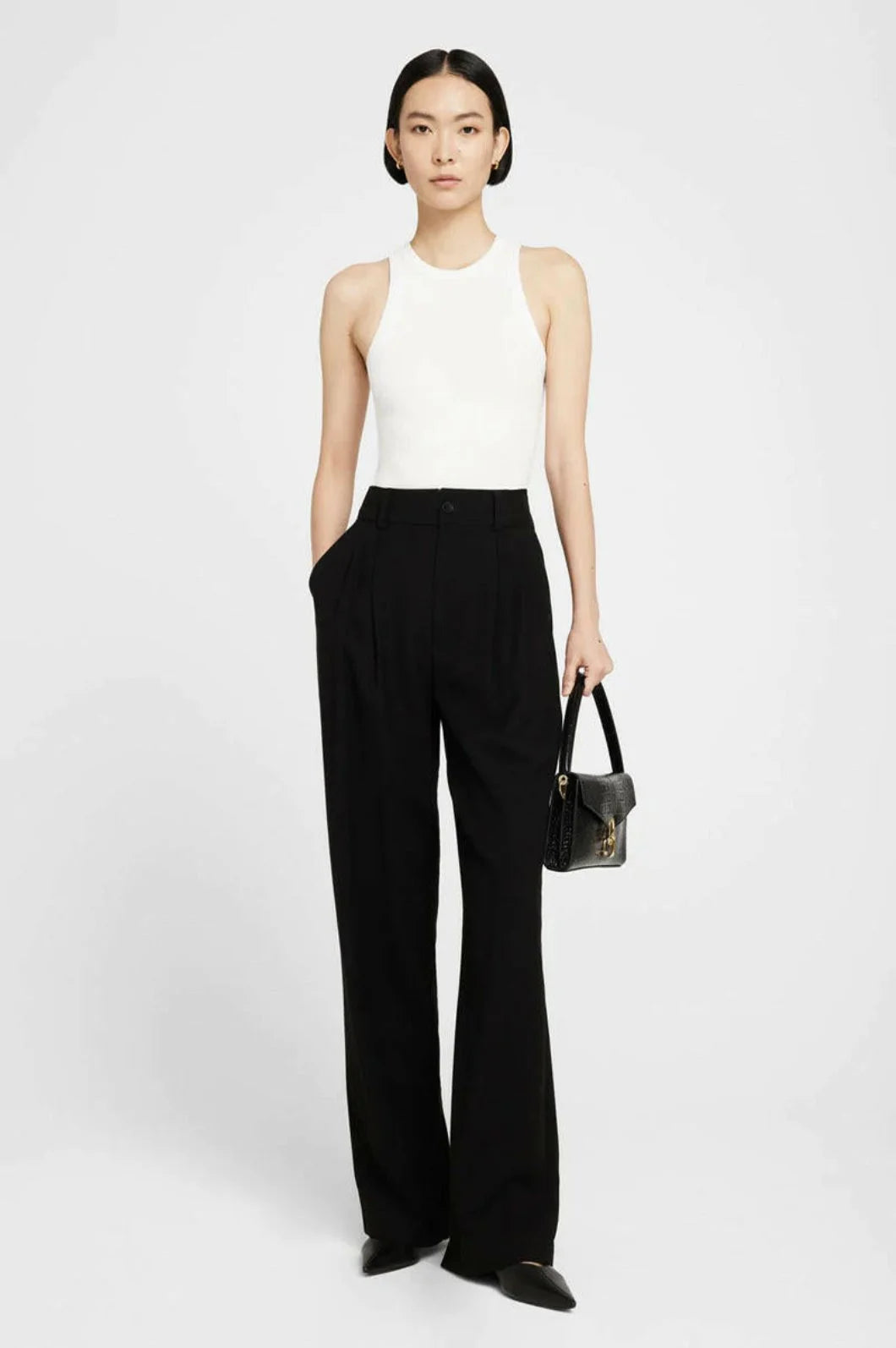 anine bing eva tank white