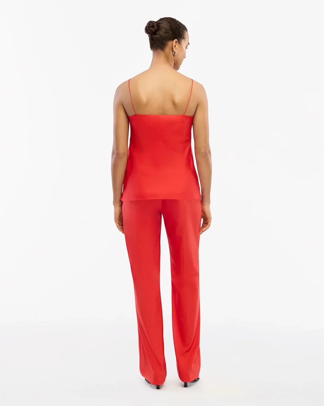 another tomorrow red silk camisole back