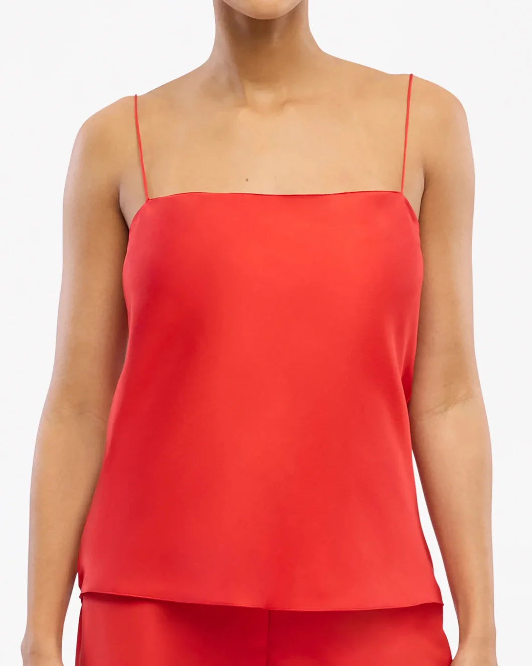 another tomorrow red silk camisole front