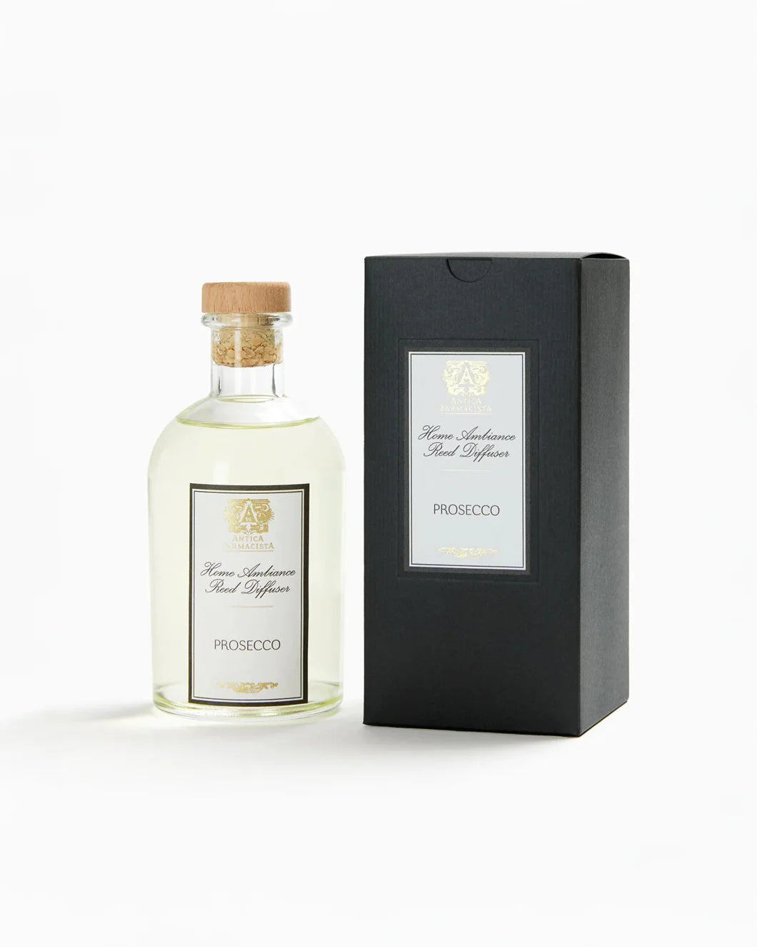 antica farmacista 250ml prosecco reed Diffuser packaging