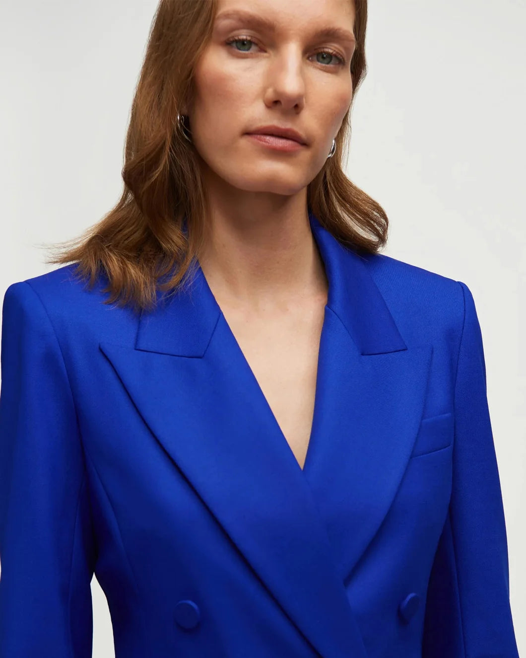argent Chelsea Blazer Lapis blue front detail