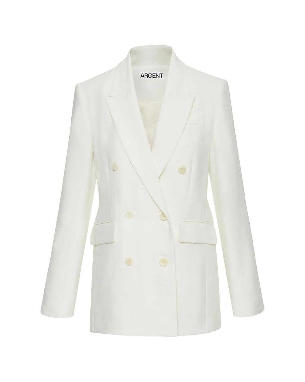 Double Breasted Blazer in Ivory by Argent
