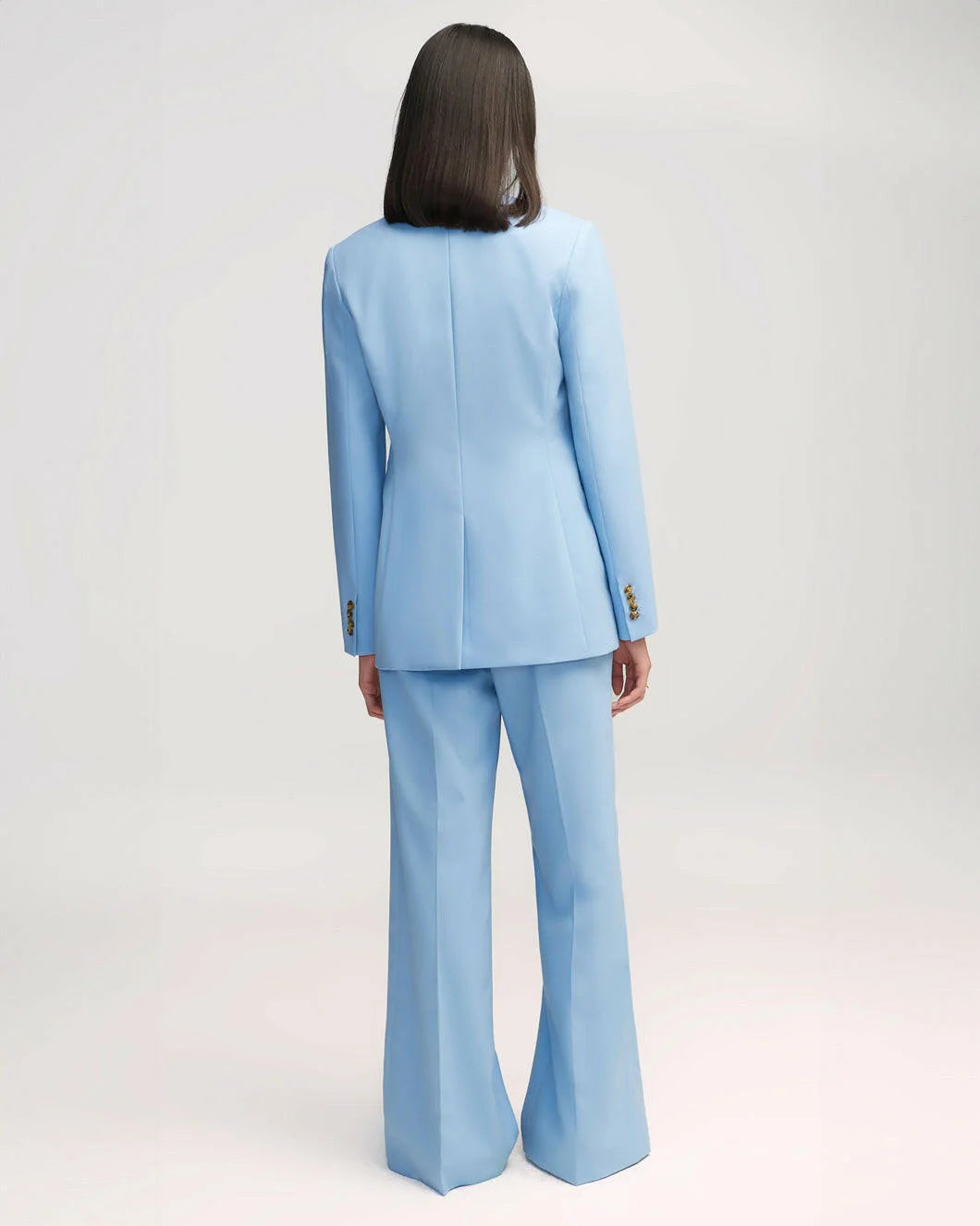 Double Breasted Blazer in Sky by Argent