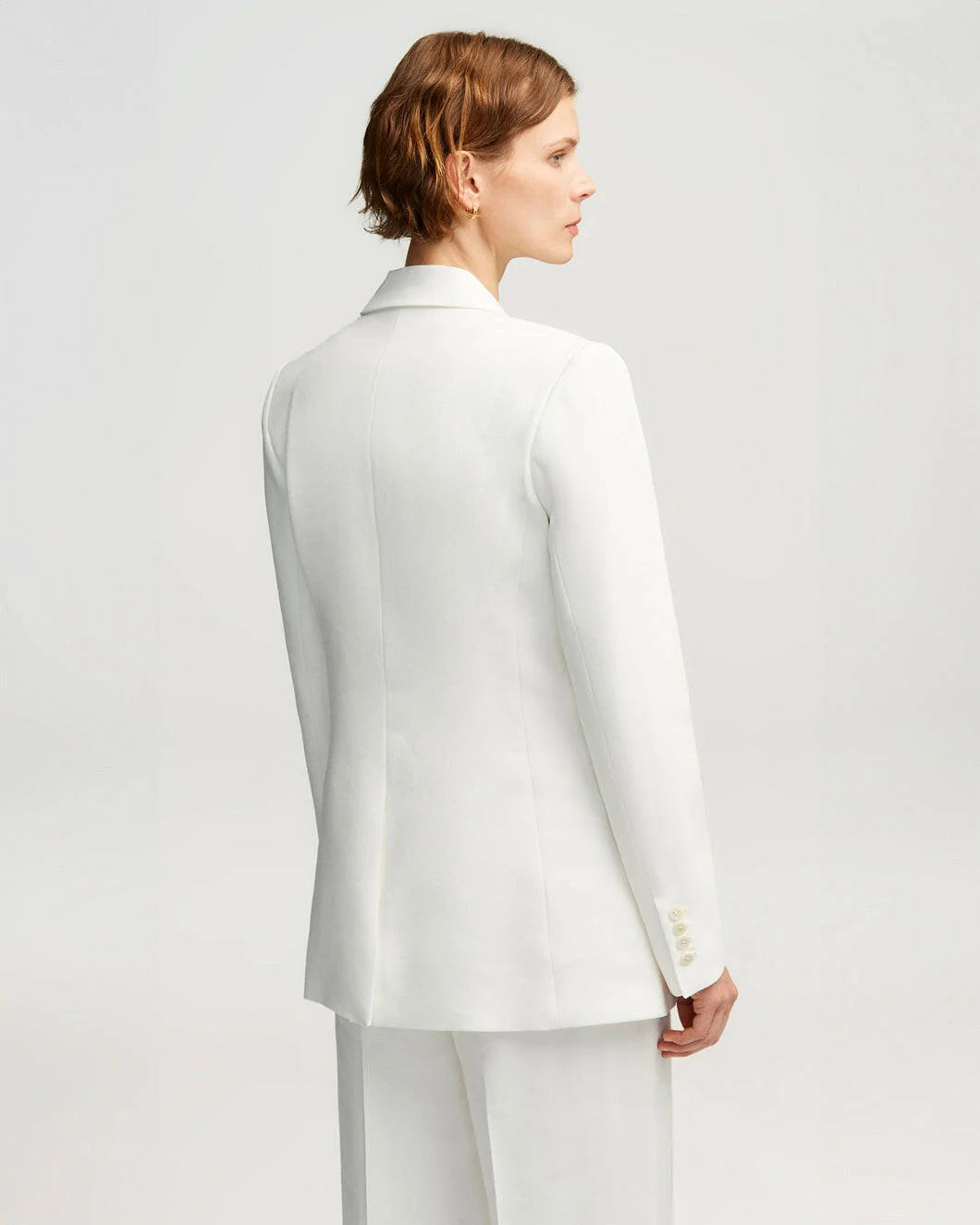 Double Breasted Blazer in Ivory by Argent