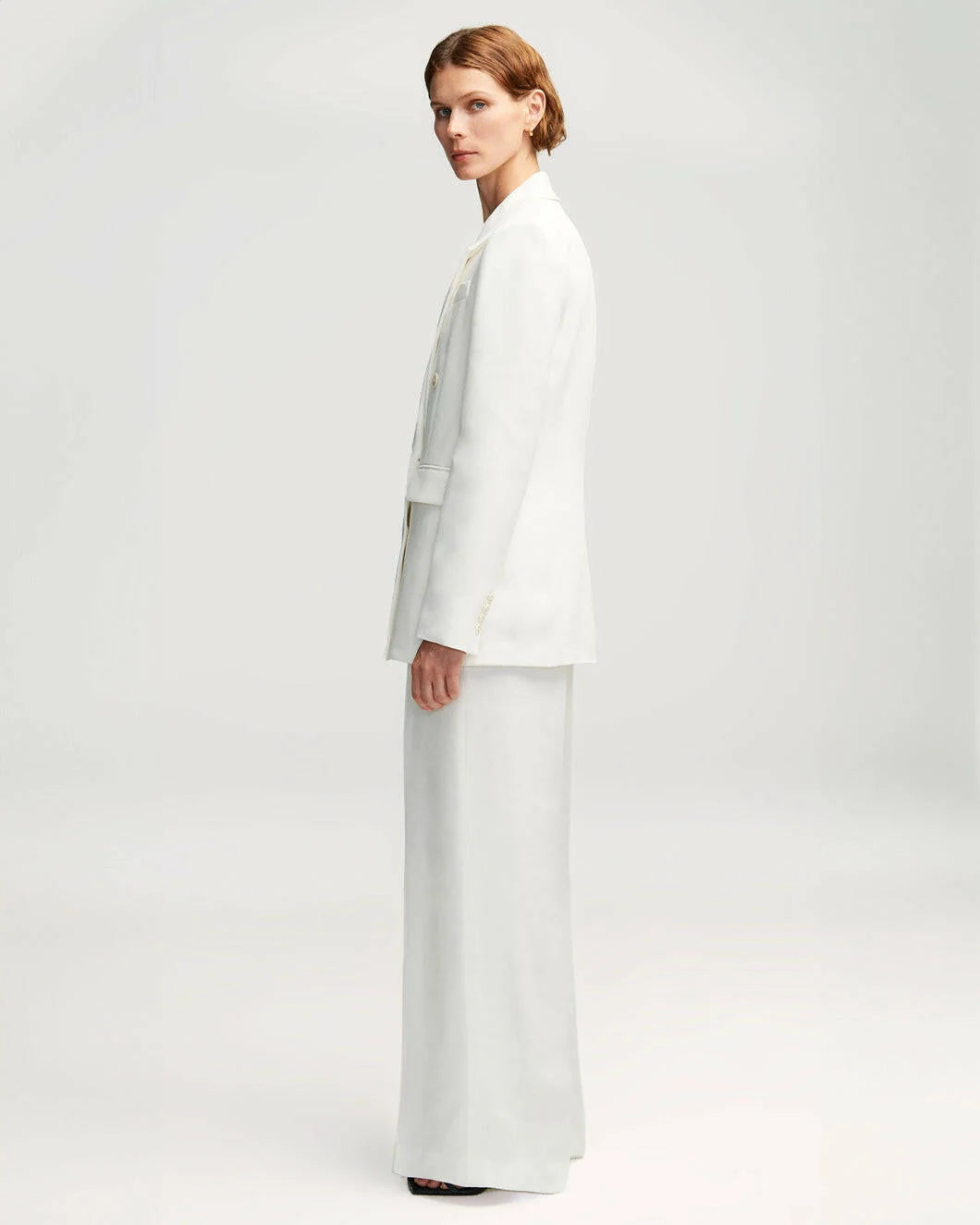 Double Breasted Blazer in Ivory by Argent