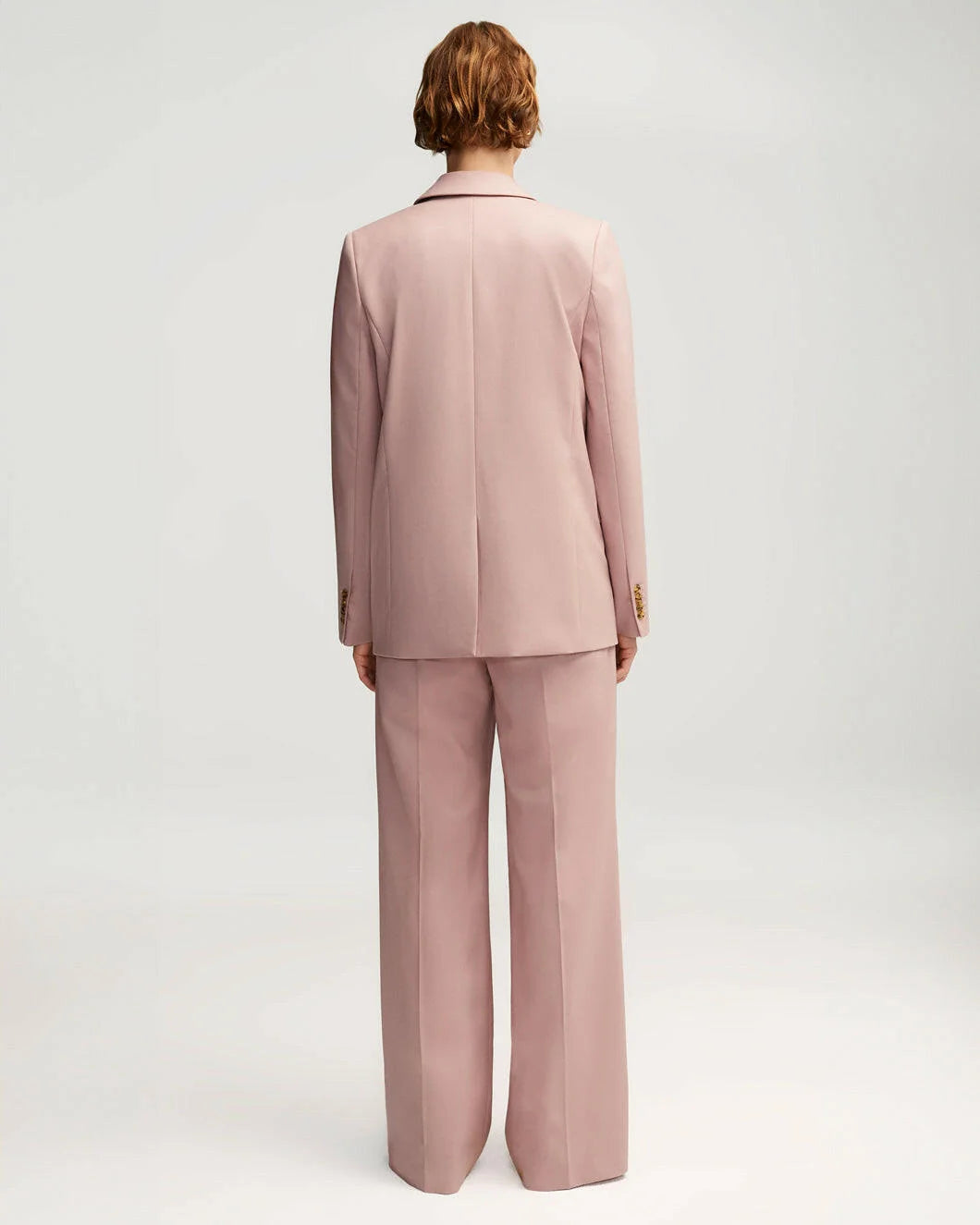 Peak Lapel Blazer by Argent in Dusty Rose